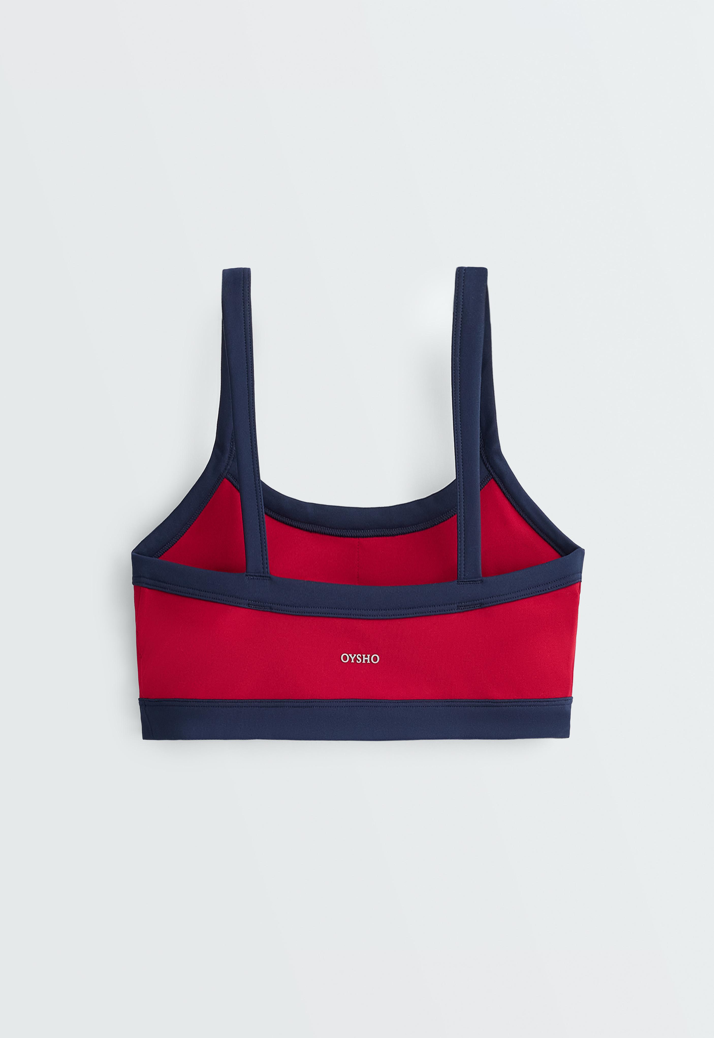 Medium-support contrast stitch Comfortlux sports bra Medium-support contrast stitch Comfortlux sports bra