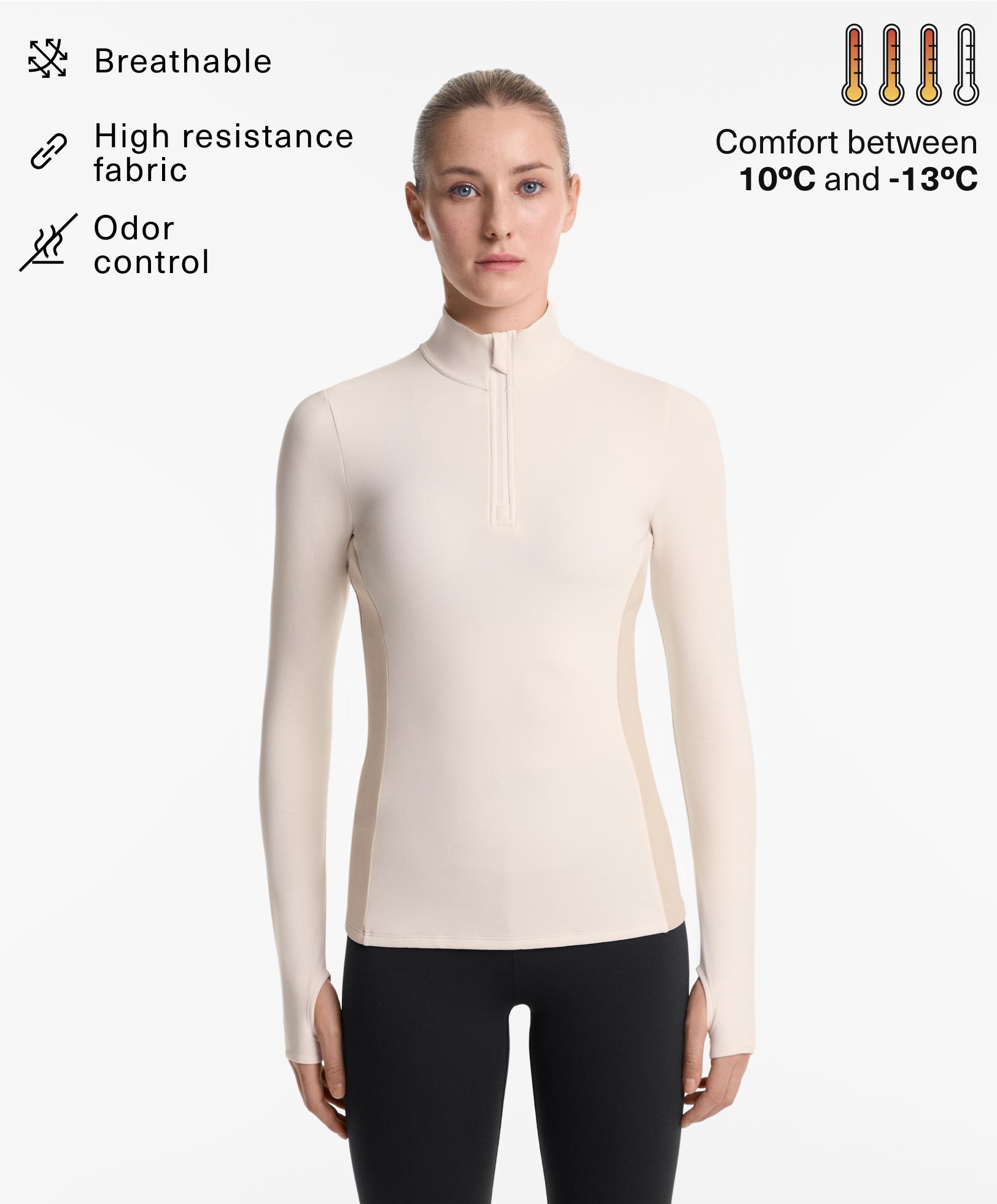 Performance base layers high tech zip top