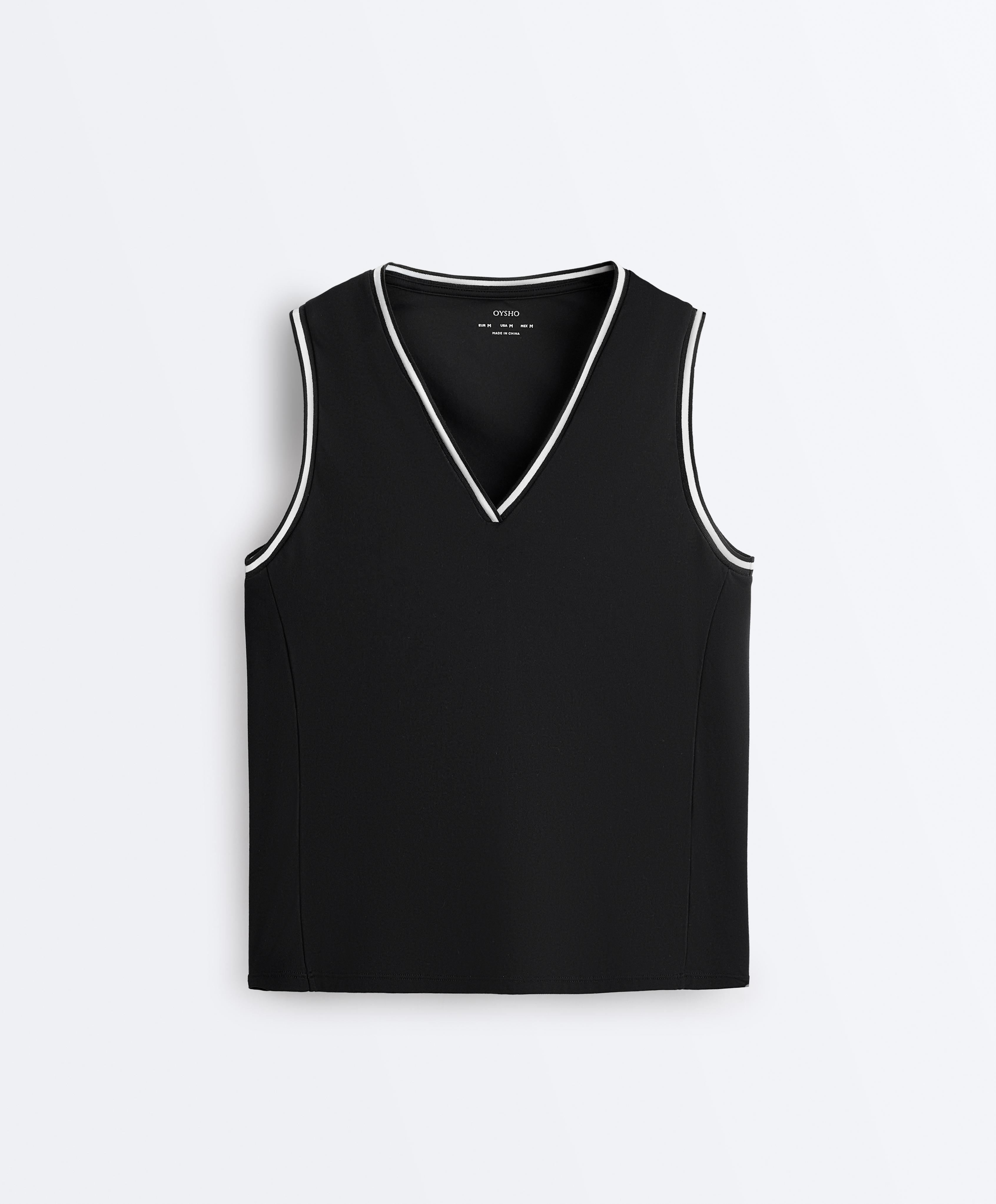 Sleeveless V-neck T-shirt Sleeveless V-neck T-shirt