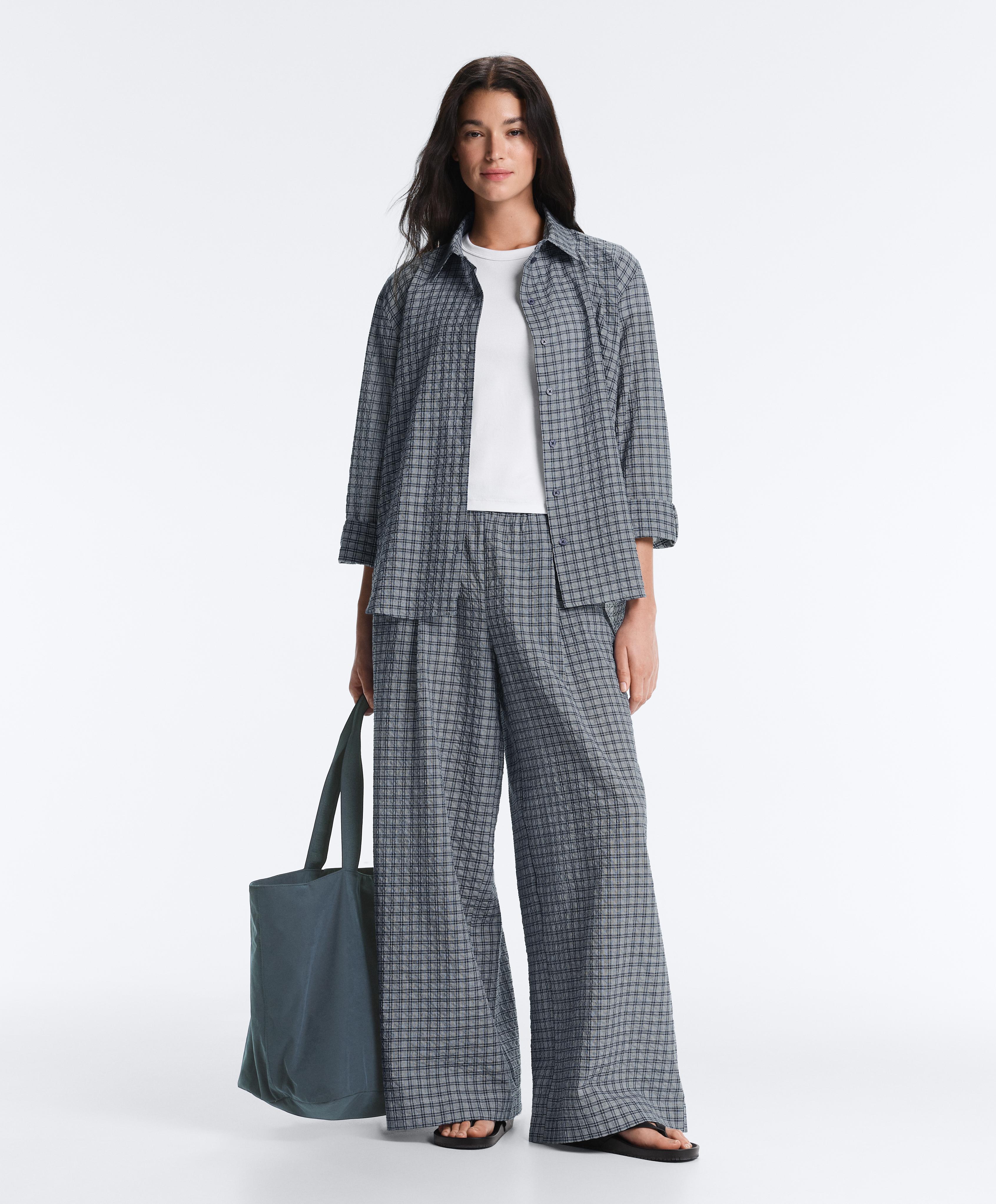 Long sleeve shirt — GREY-BLUE