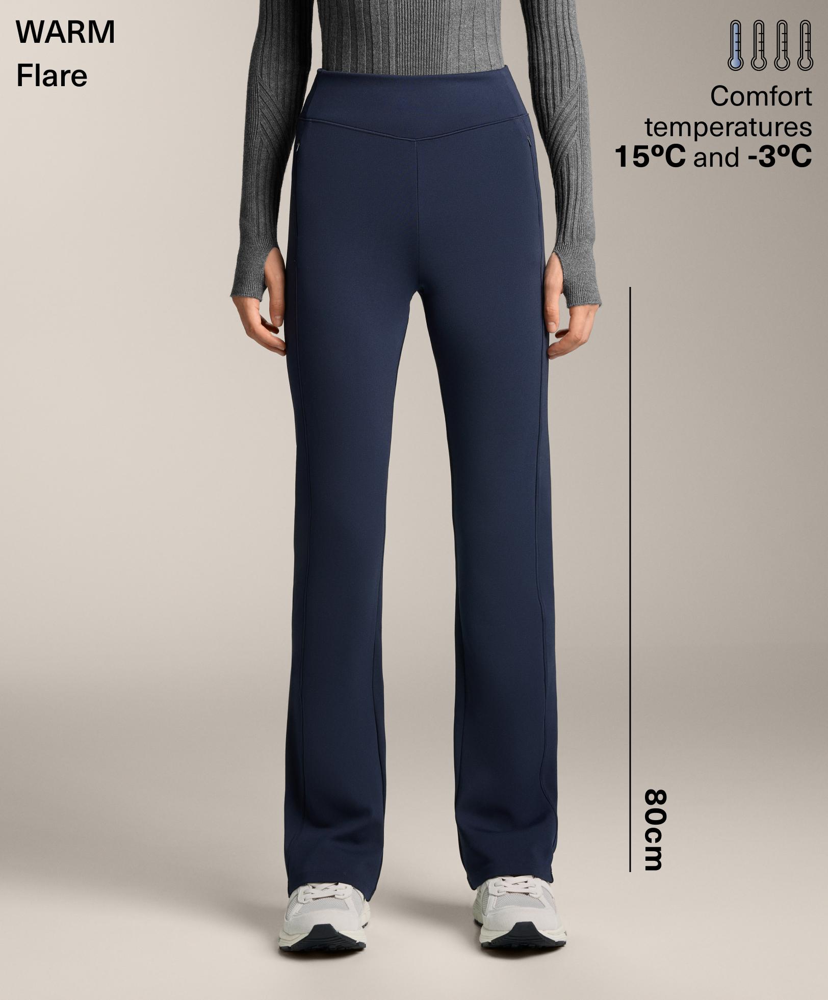 High rise warm flare trousers with pockets - Sale High rise warm flare trousers with pockets - Sale