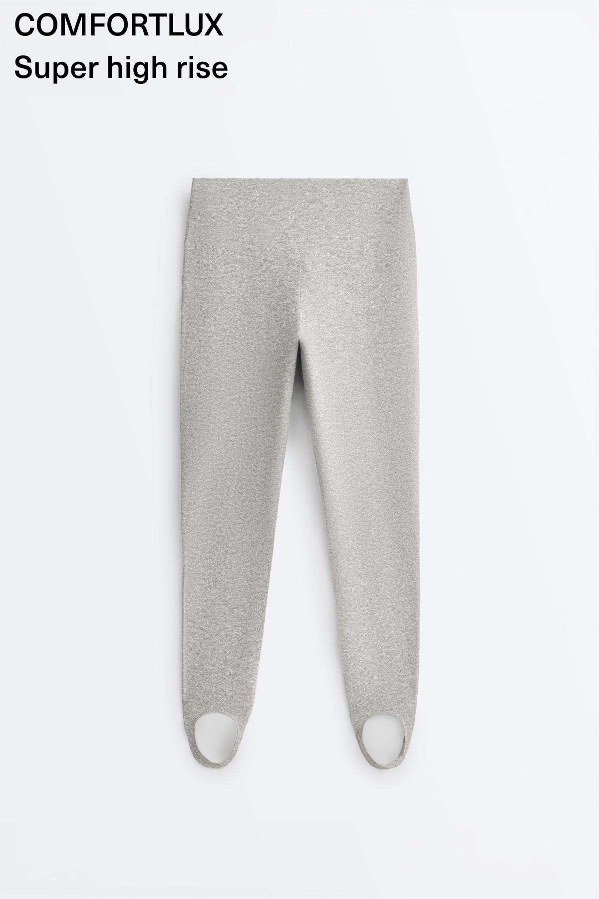 Comfortlux super-high-rise ankle-length leggings — GREY MELANGE