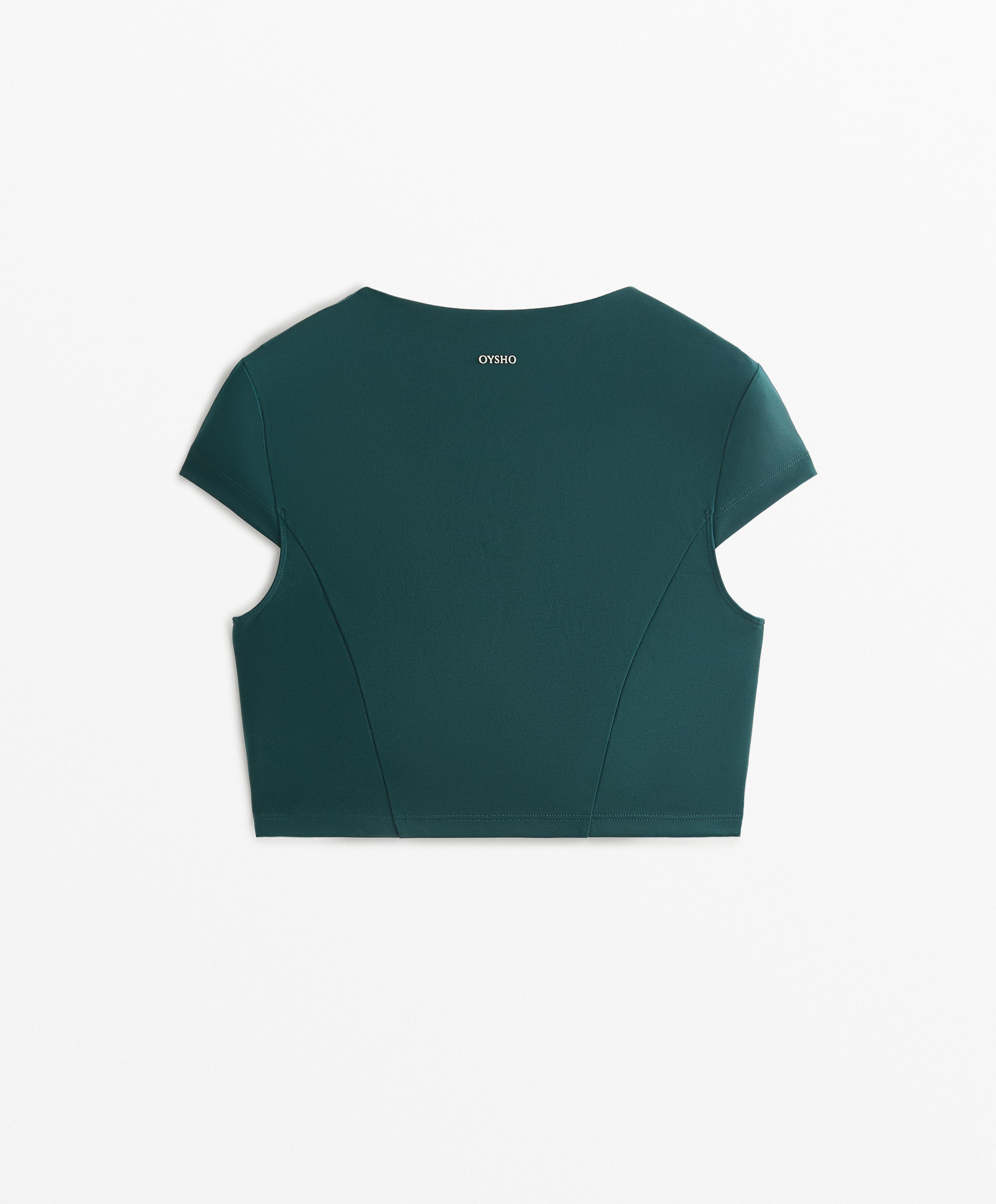 Compressive short-sleeved tank top
