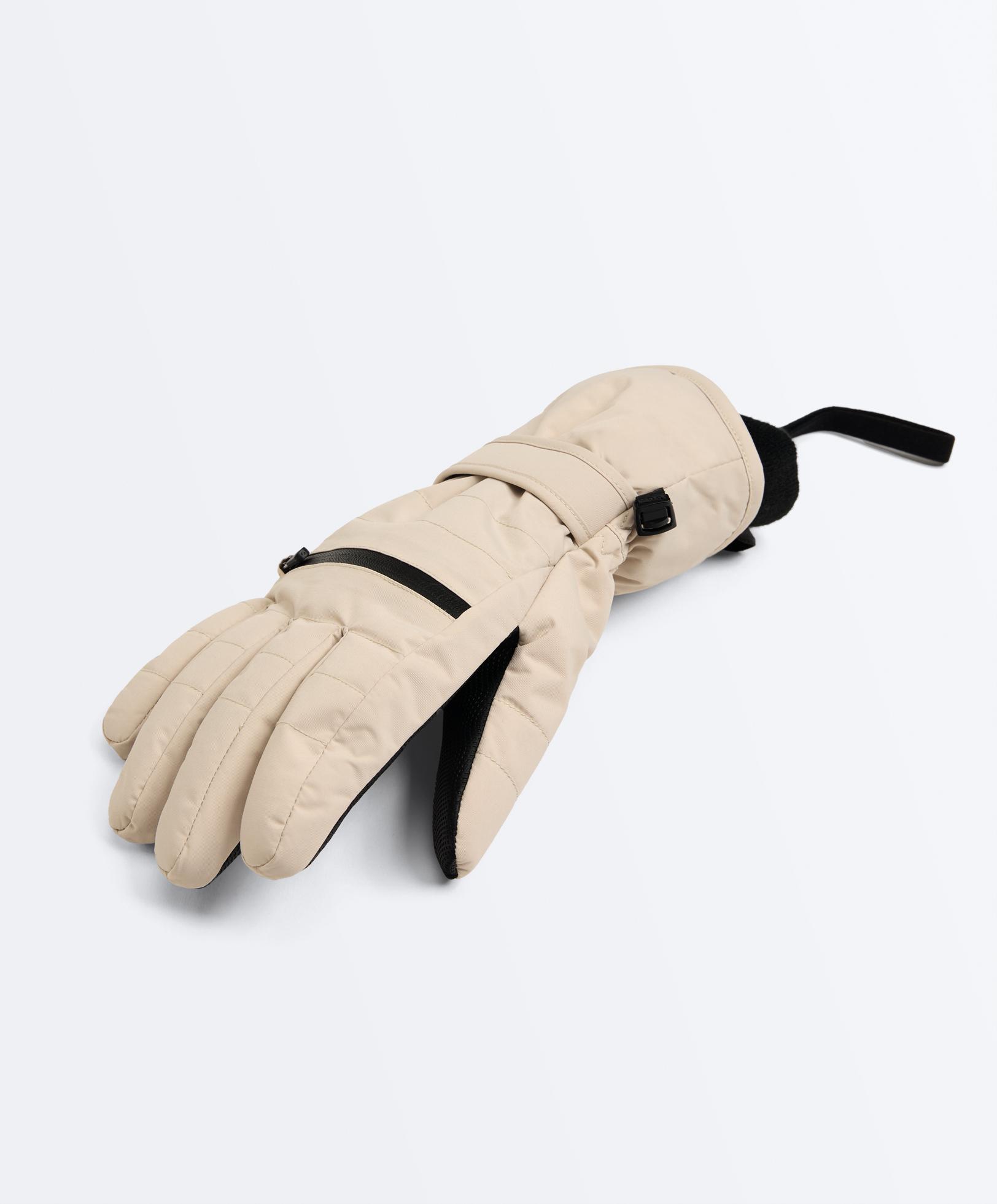 Technical SKI Primaloft® Gloves — ECRU