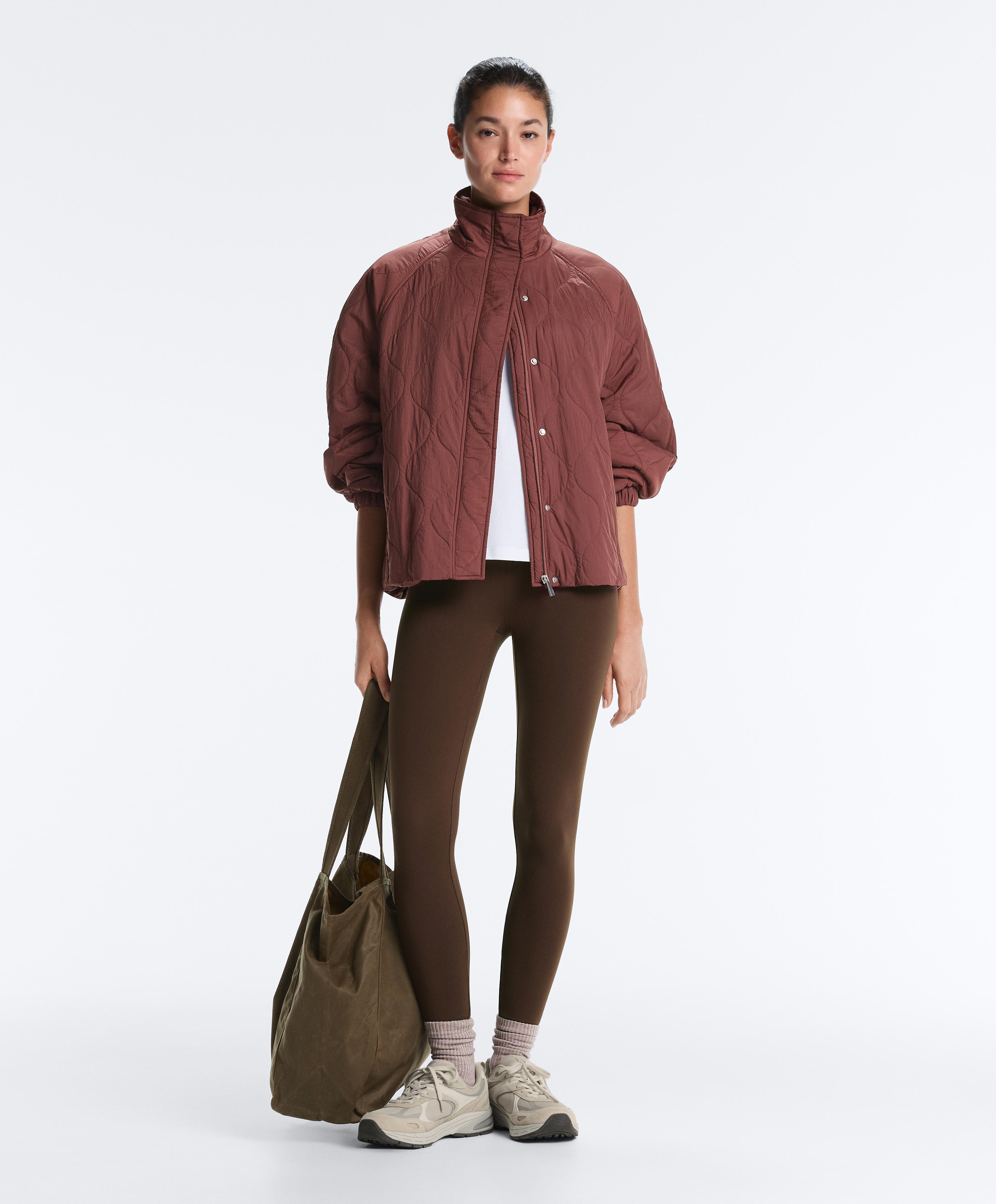 Water-repellent FELLEX® AEROGEL padded jacket — MAHOGANY