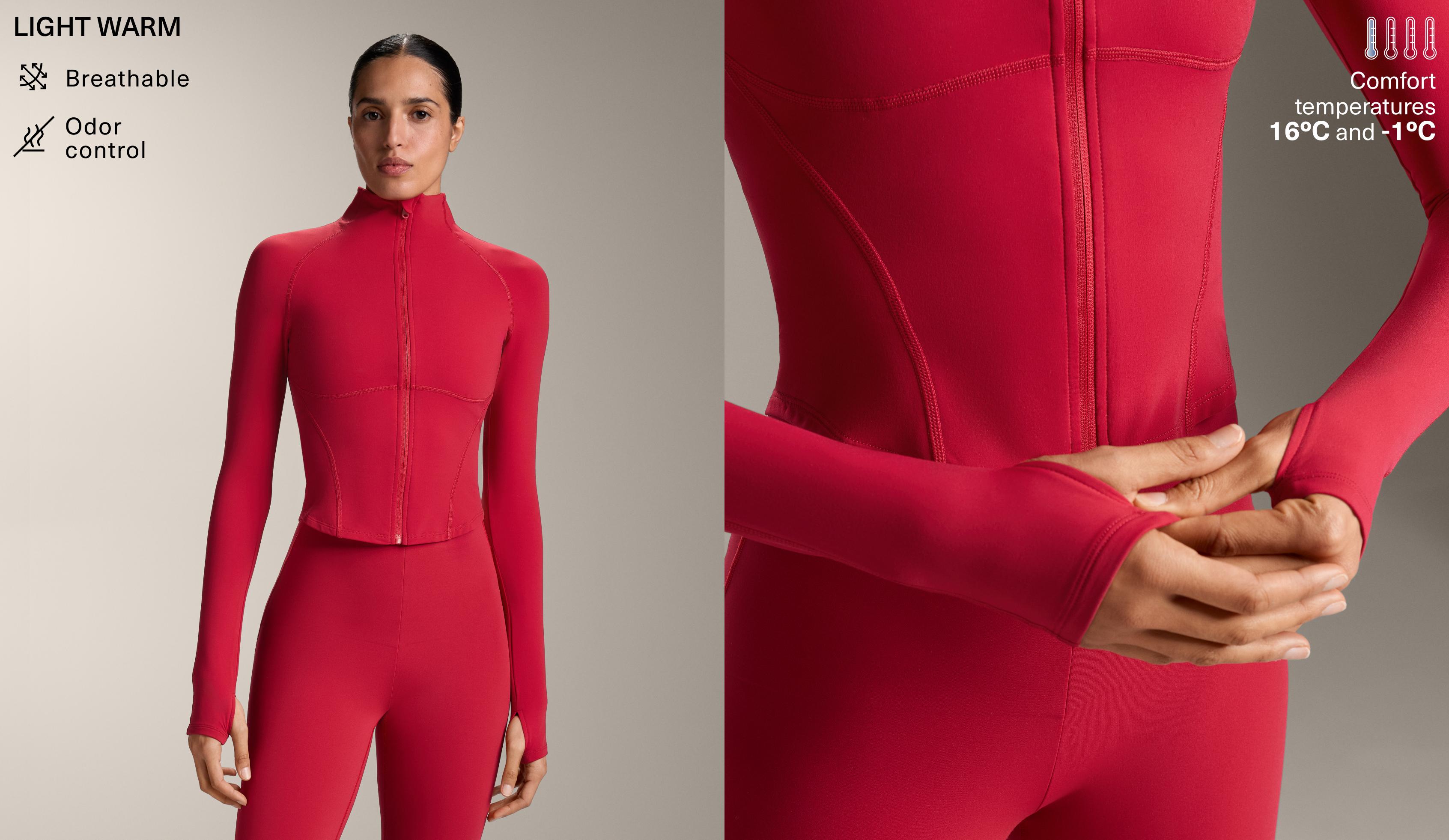 ז'קט טכני מבד חם קליל עם תיפורים