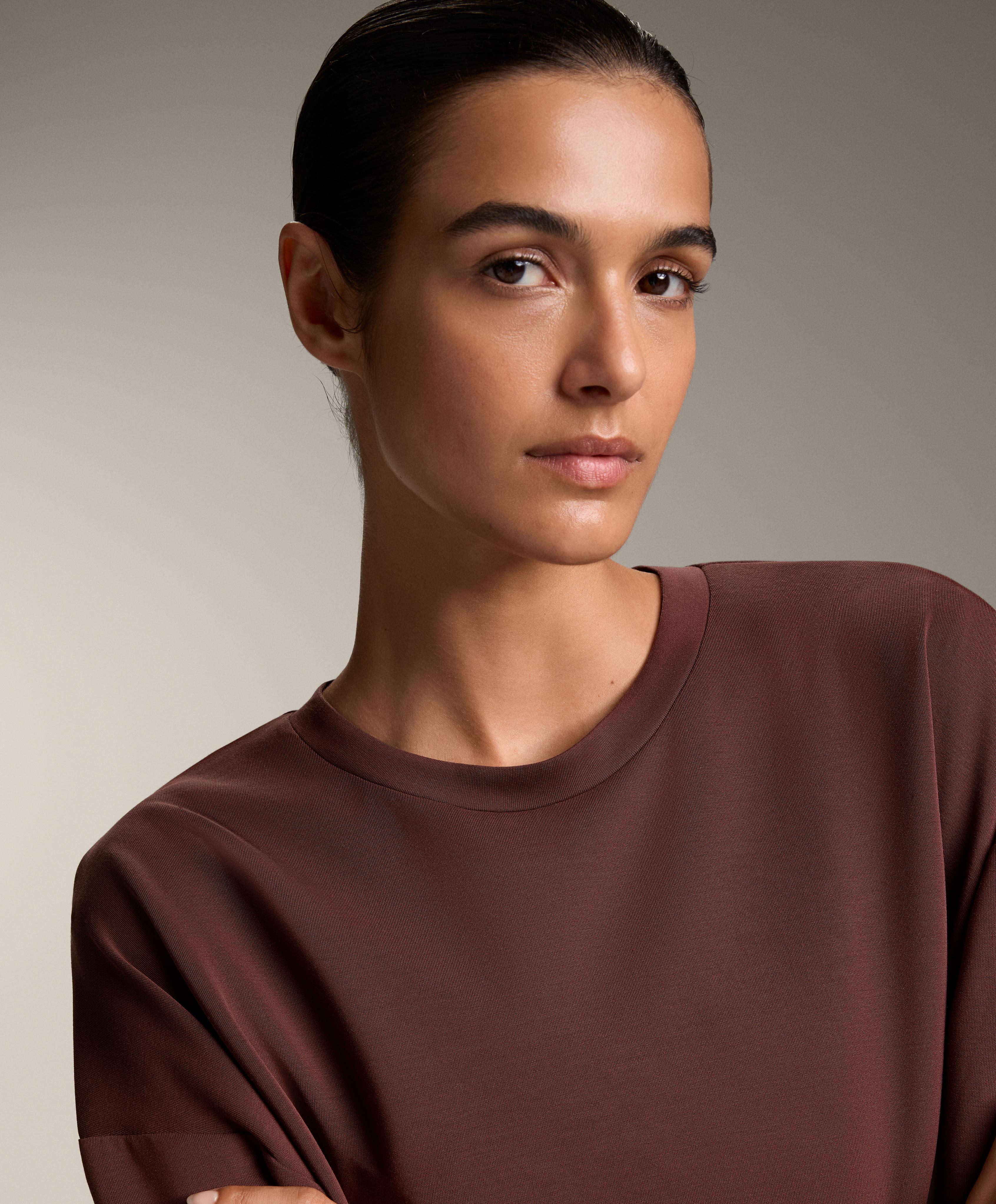 Kratka dukserica sa preklopom na leđima od modala mekana na dodir - Sniženje Kratka dukserica sa preklopom na leđima od modala mekana na dodir - Sniženje