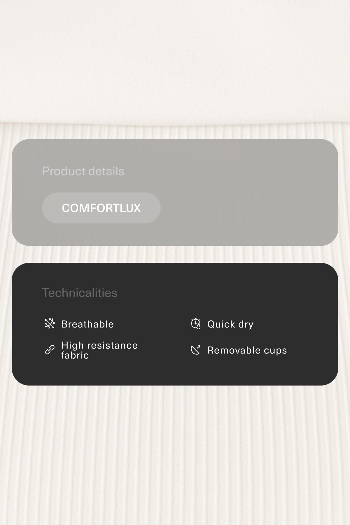 Comfortlux rib turn-up tank top — PALE ECRU