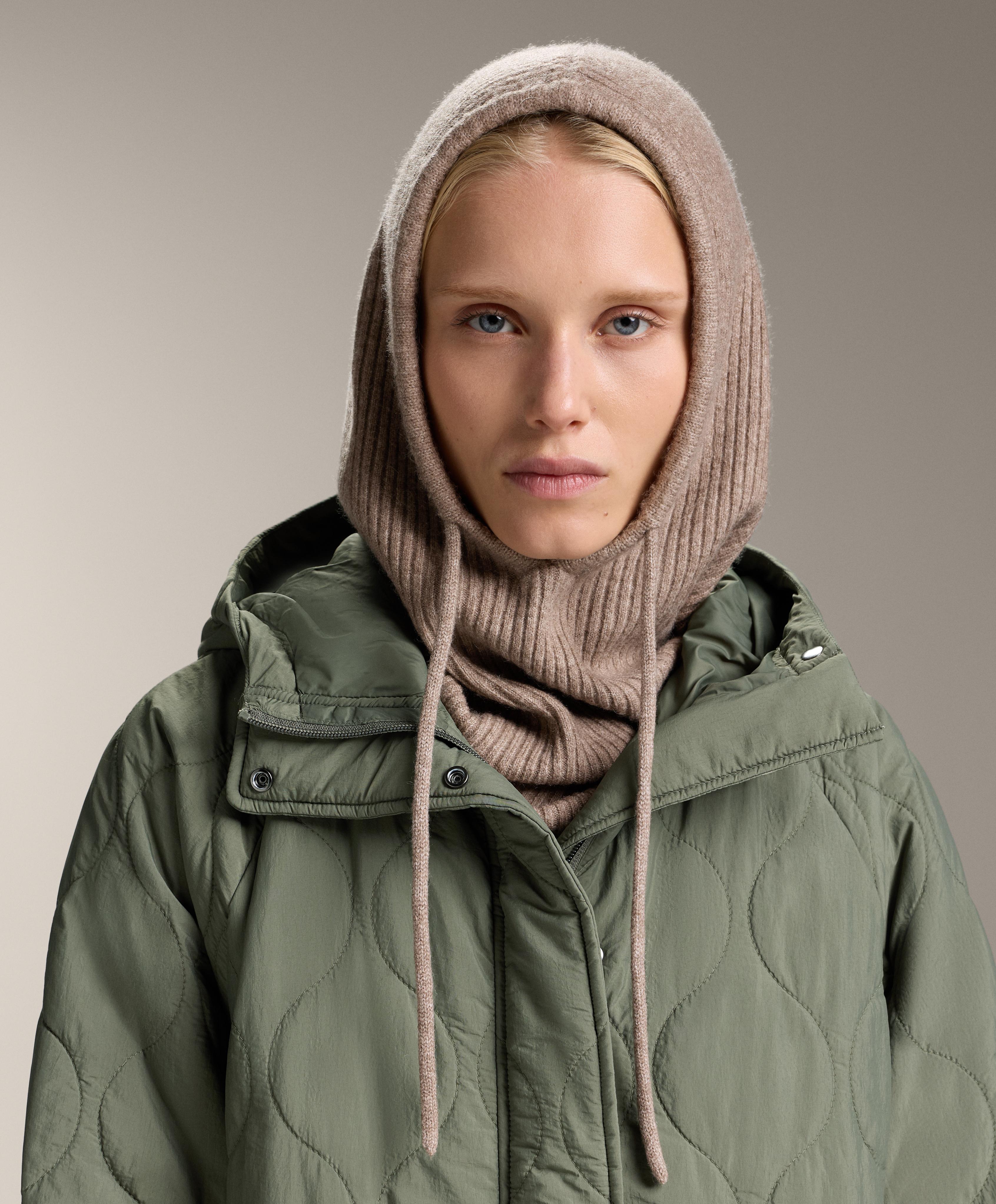 Rib knit balaclava