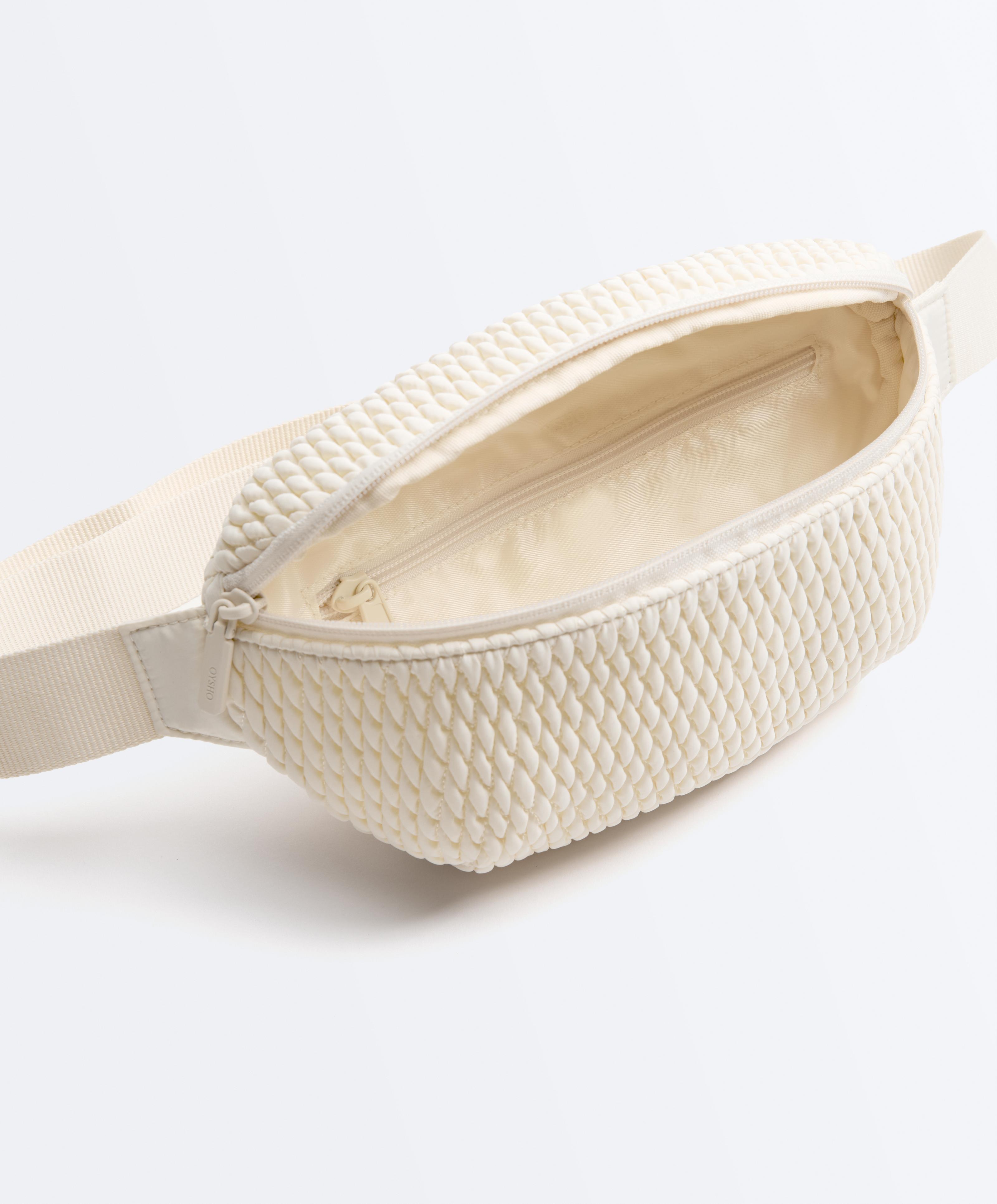 Padded belt bag — CREAM