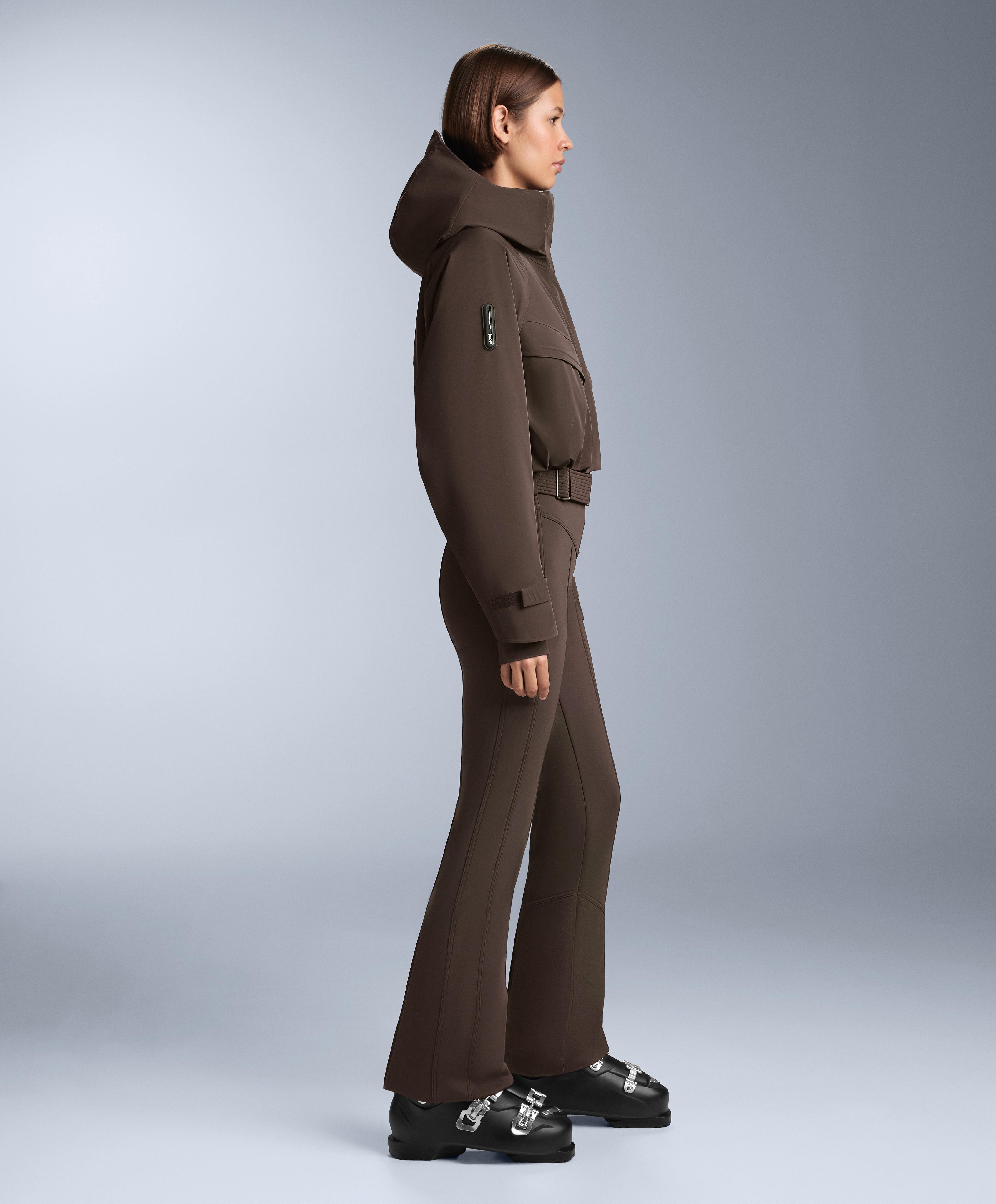 Primaloft® SKI water-resistant performance jumpsuit — DARK BROWN