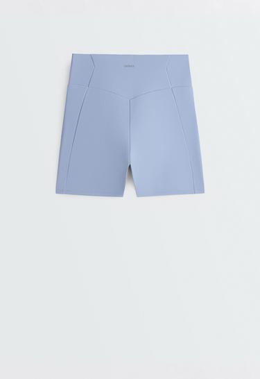 Hot pants High rise Compressive Pocket 10 cm — MID GREY-BLUE 9