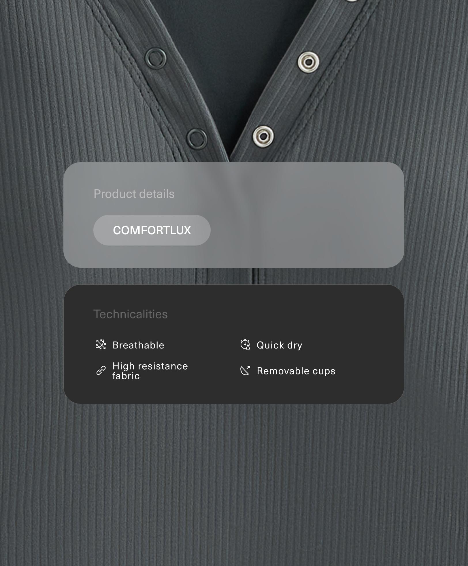 Comfortlux fitilli kısa kollu t-shirt - Görsel 3