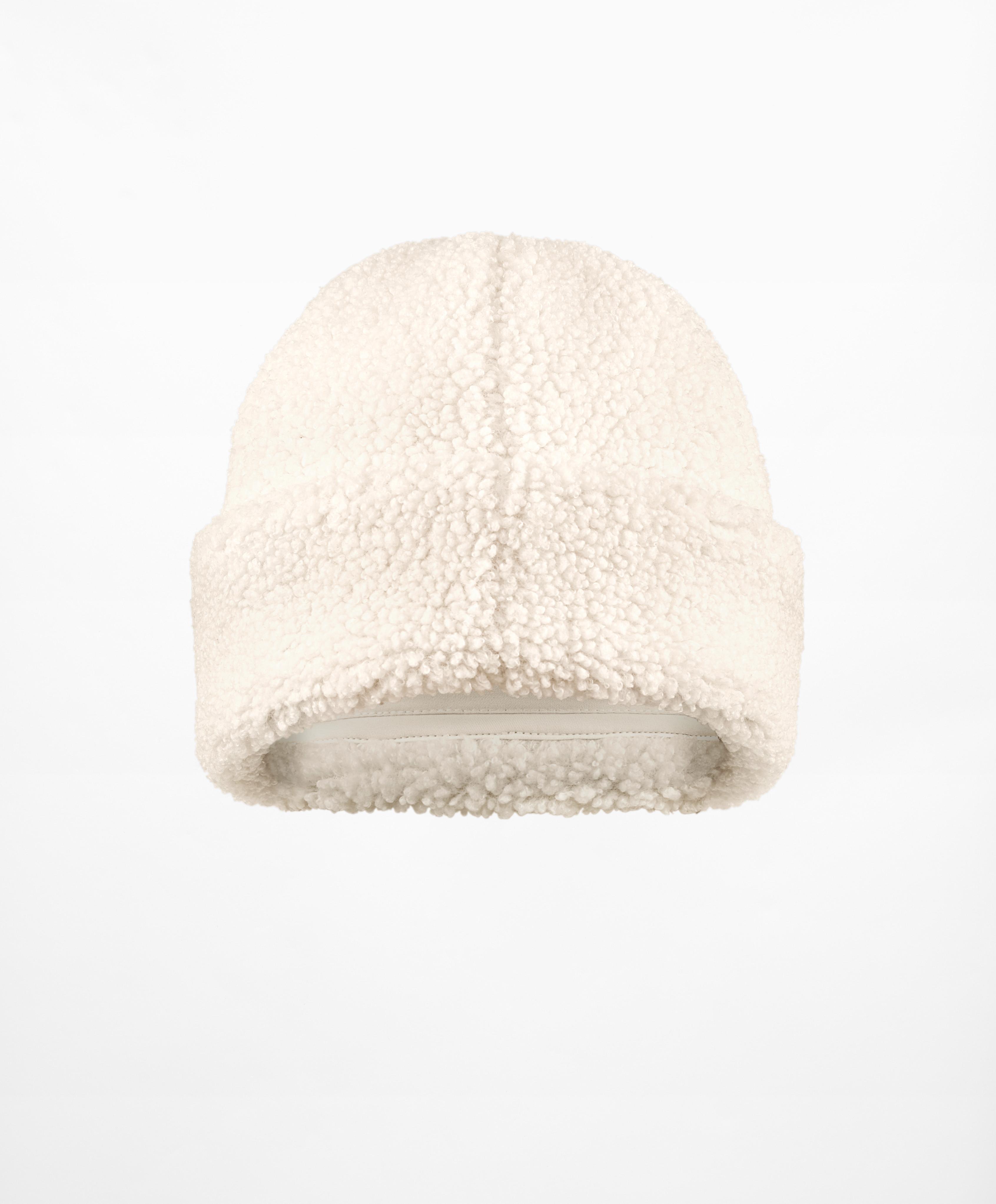 Faux-shearling hat