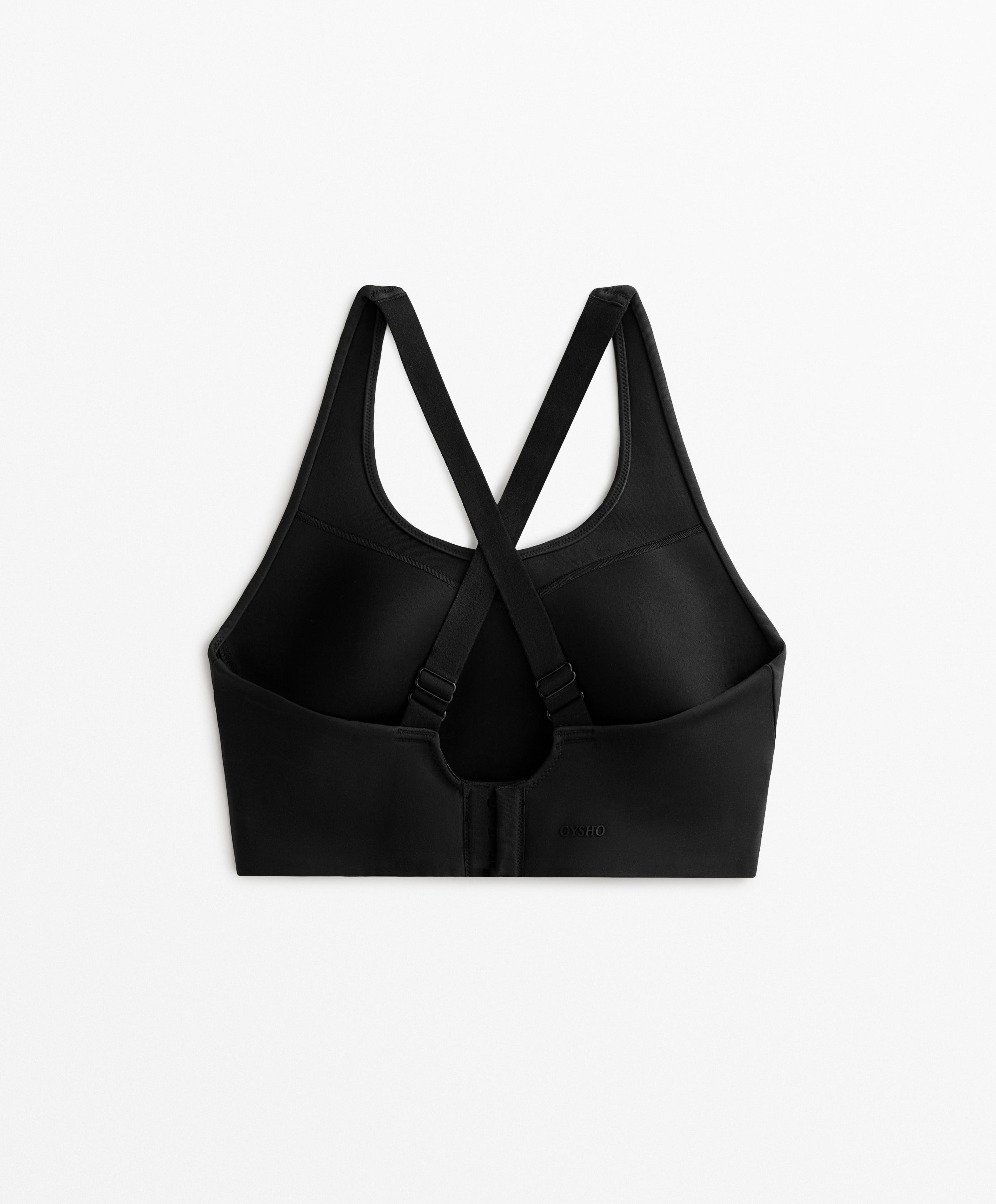 Firm support compressive sports bra