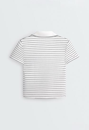 Striped Comfortlux short-sleeved polo shirt — WHITE  7
