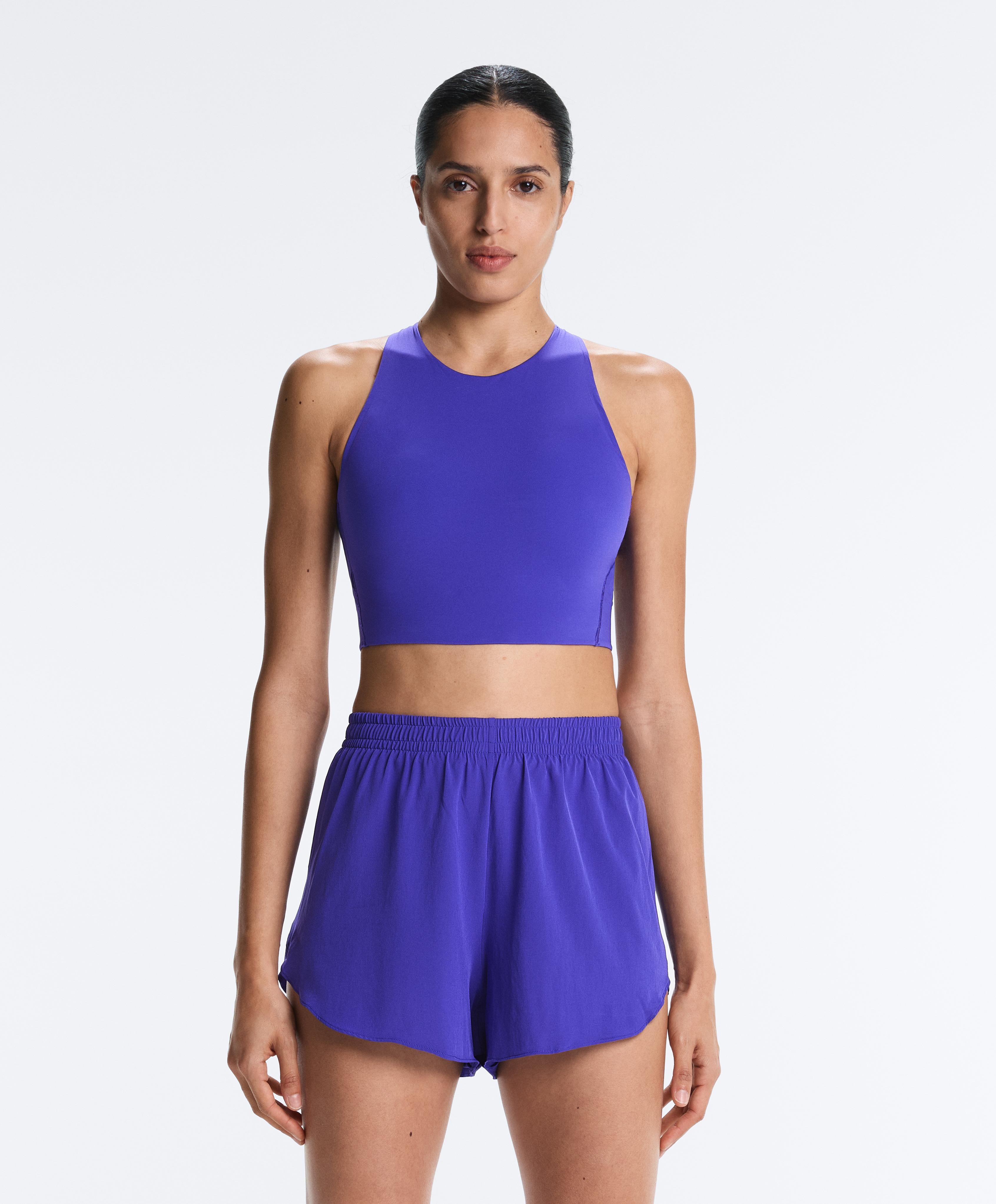 Light Touch crossover back tank top — KLEIN BLUE