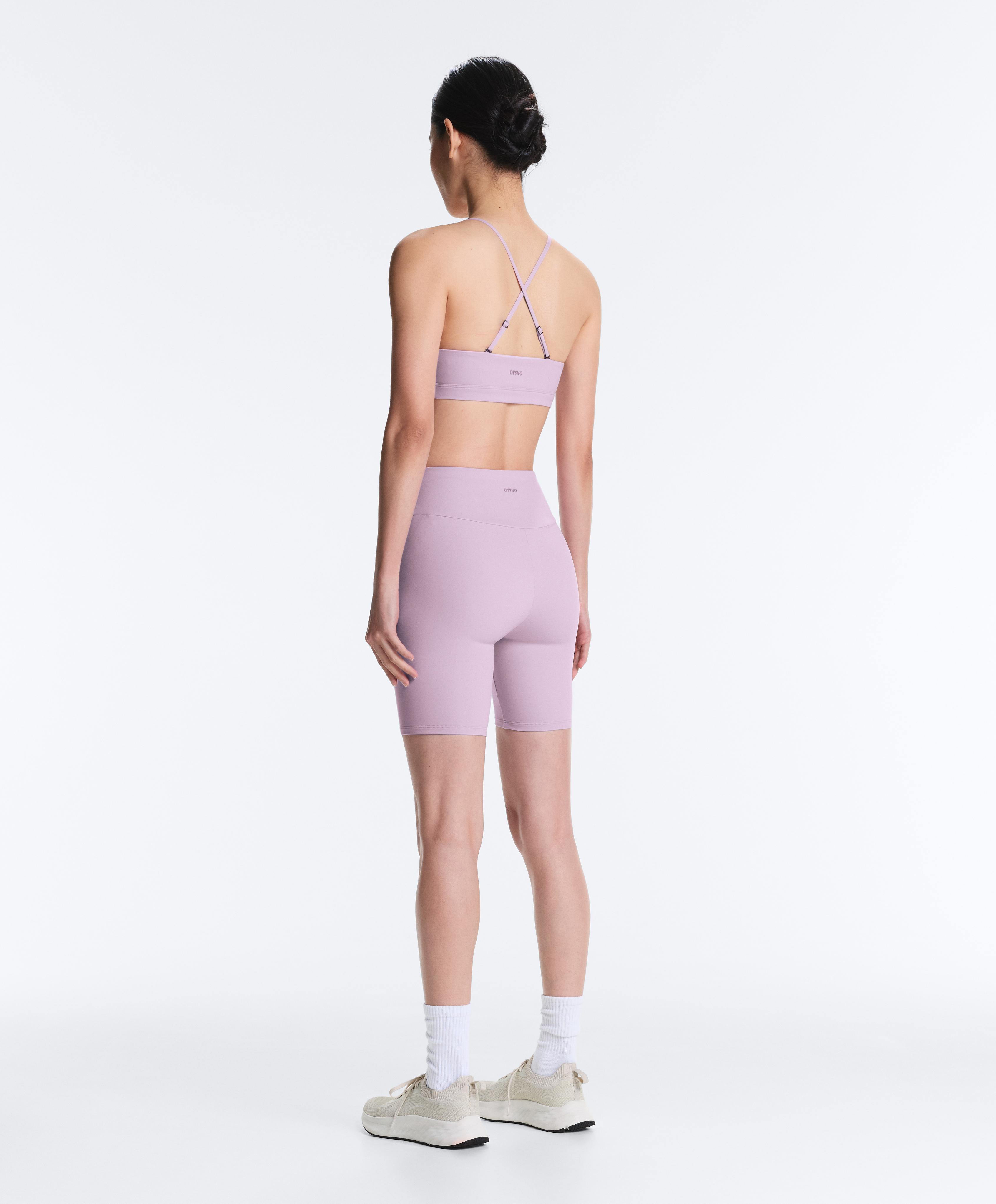 Lilac 25cm high rise Comfortlux cycling total look