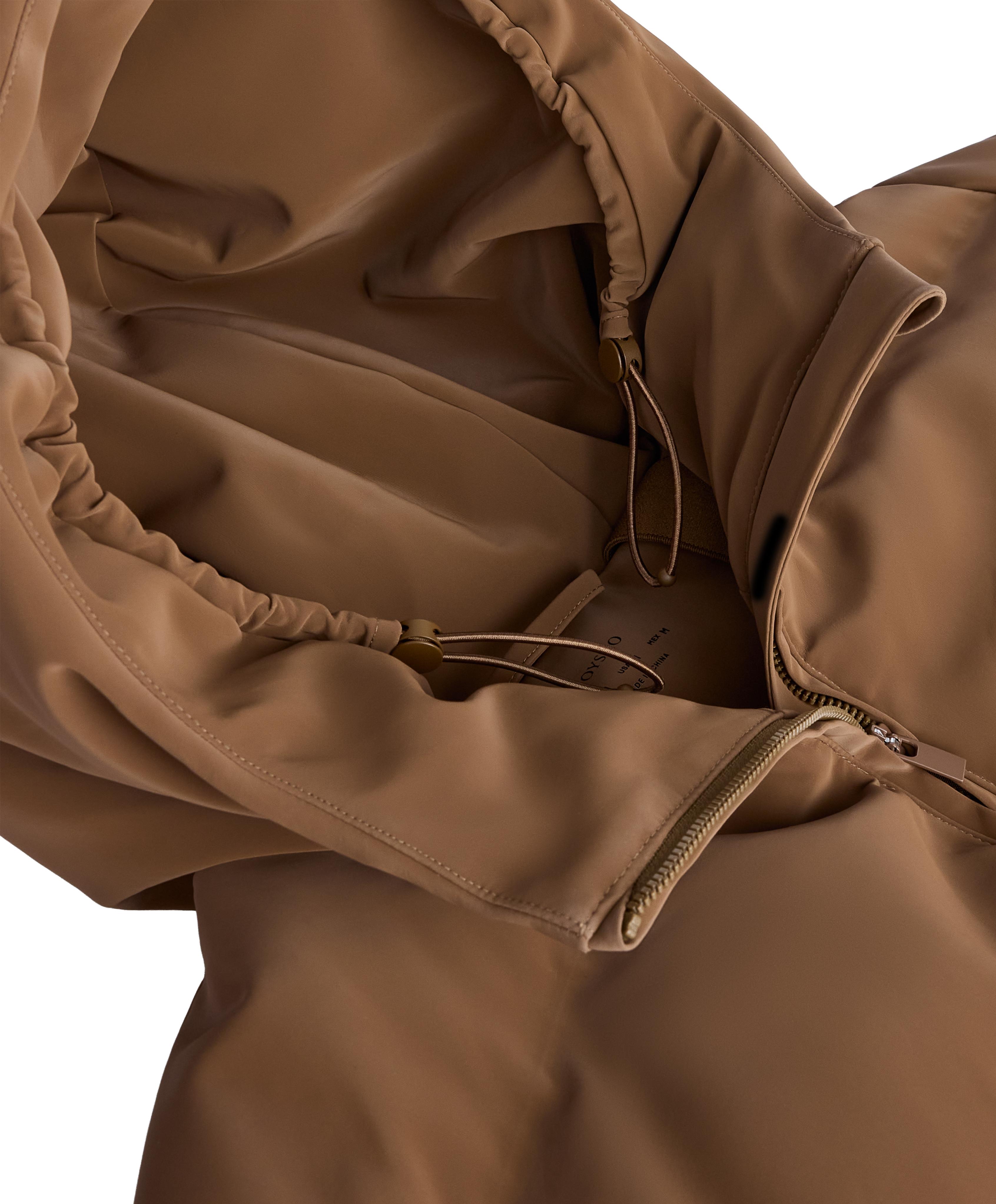 Satin padded jacket 80% down and 20% feather MINARDI PIUME SKI water-resistant — HONEY