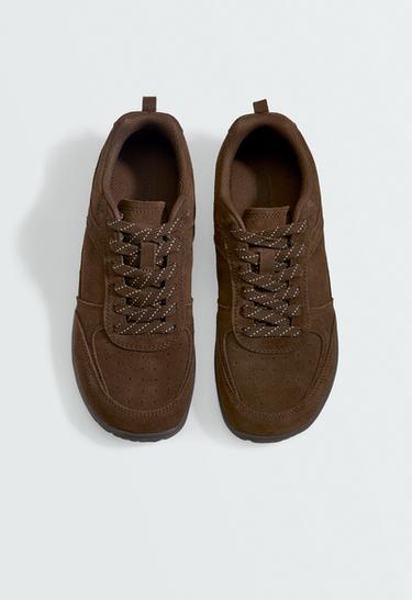 Multi-activity suede barefoot trainers — BROWN 3