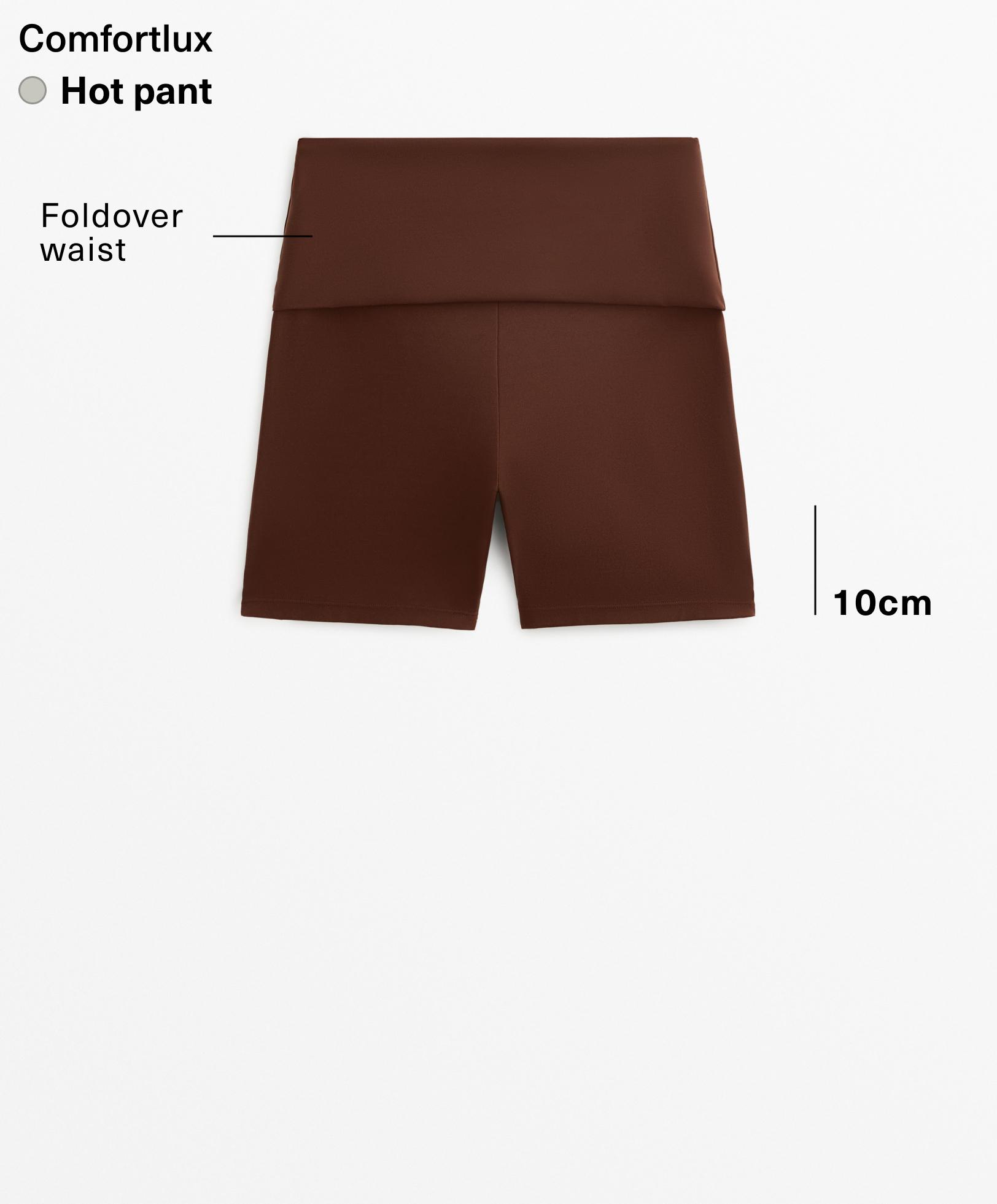 Comfortlux 10cm foldover waist hot pants