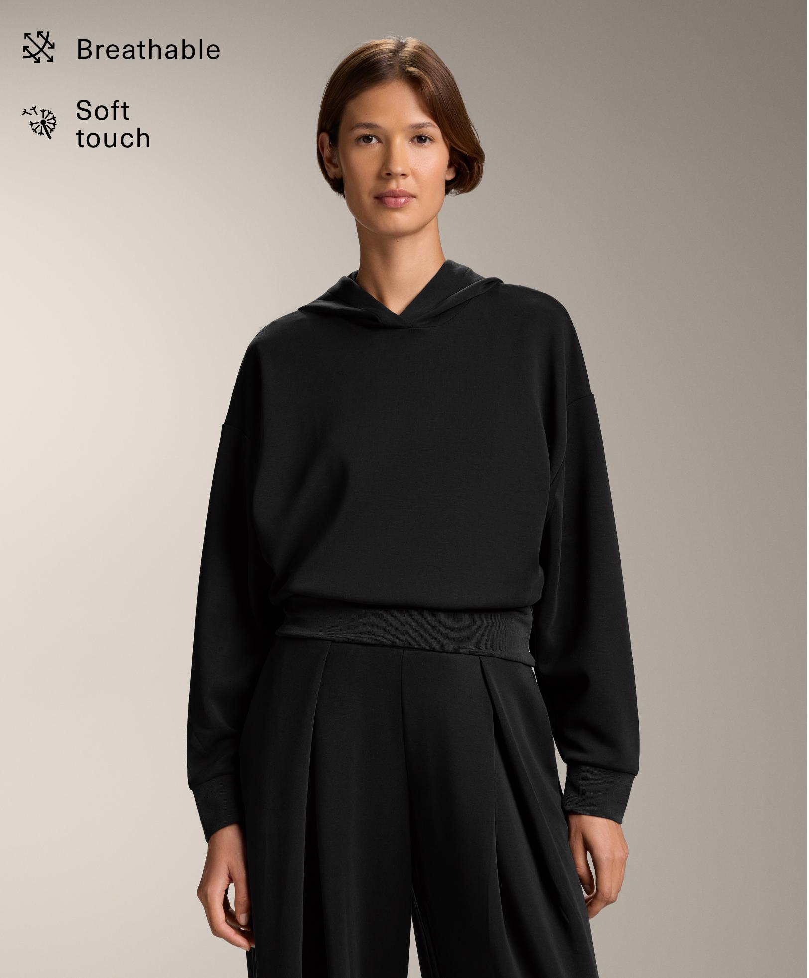 Sweat à capuche avec modal au toucher doux