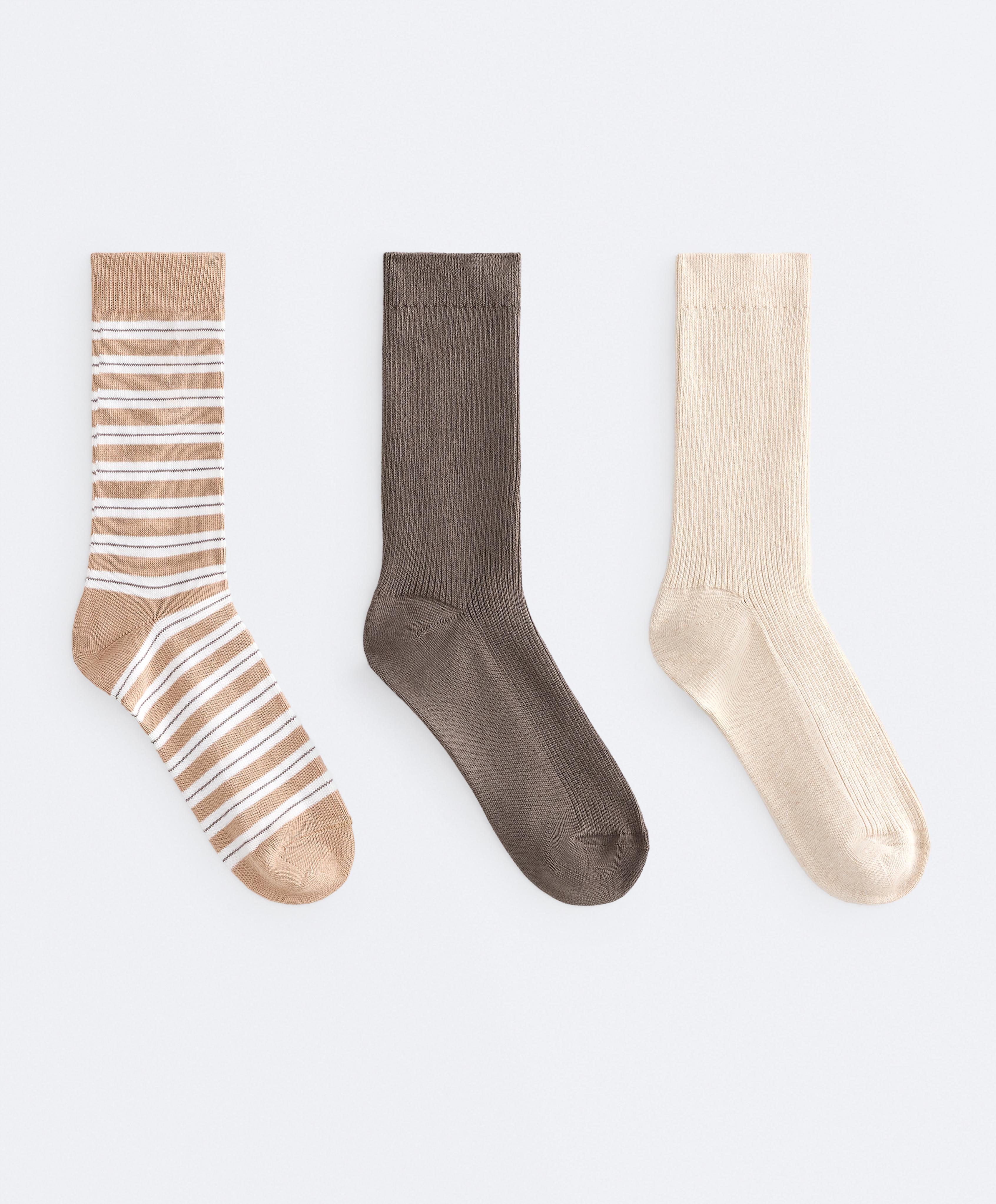 3 pairs of cotton blend classic socks