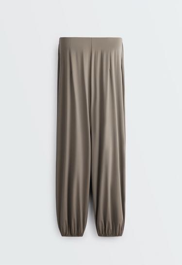Light Touch pleated joggers — KHAKI-GREY 7