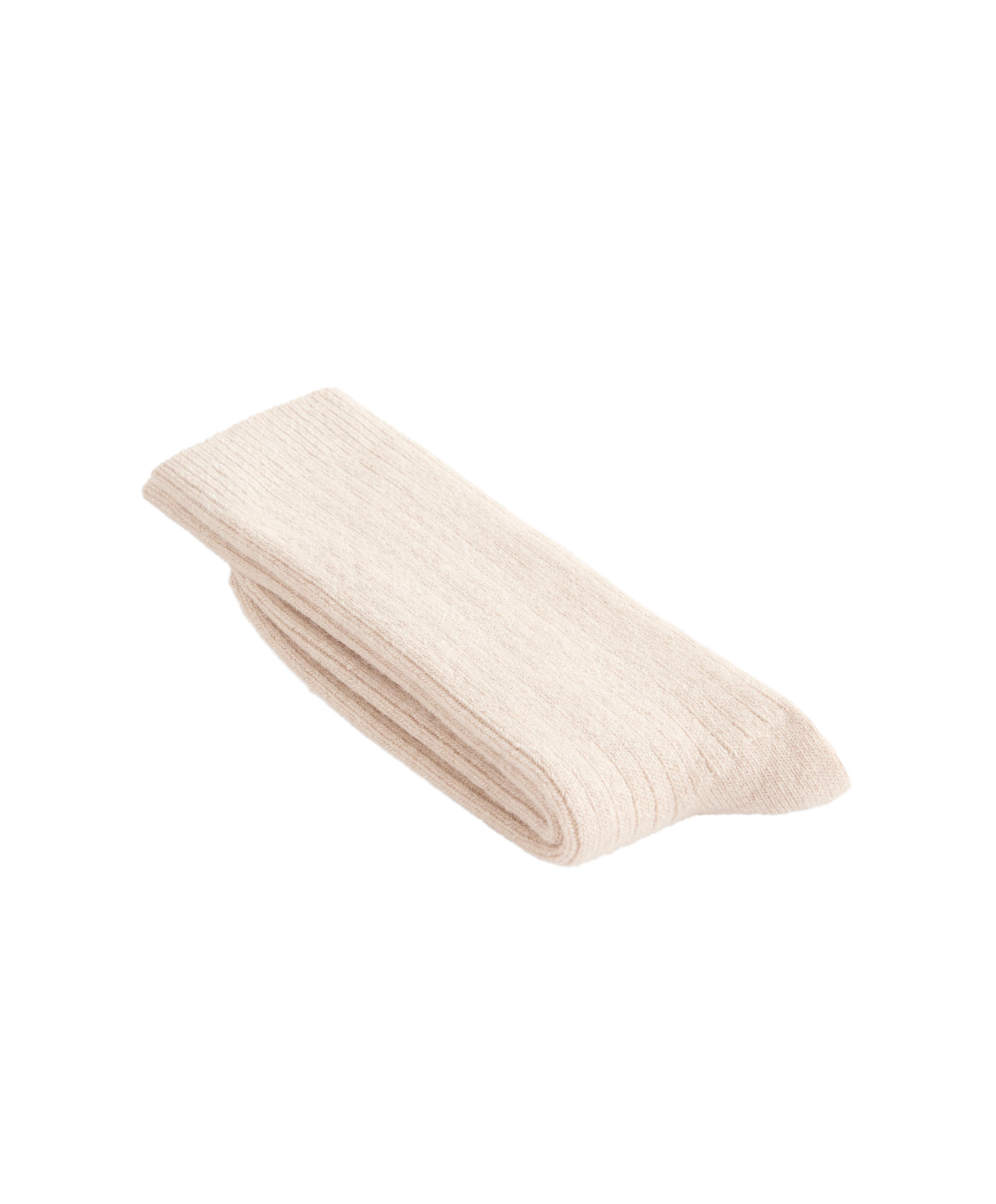 Classic socks 15% cashmere 10% wool — STONE               