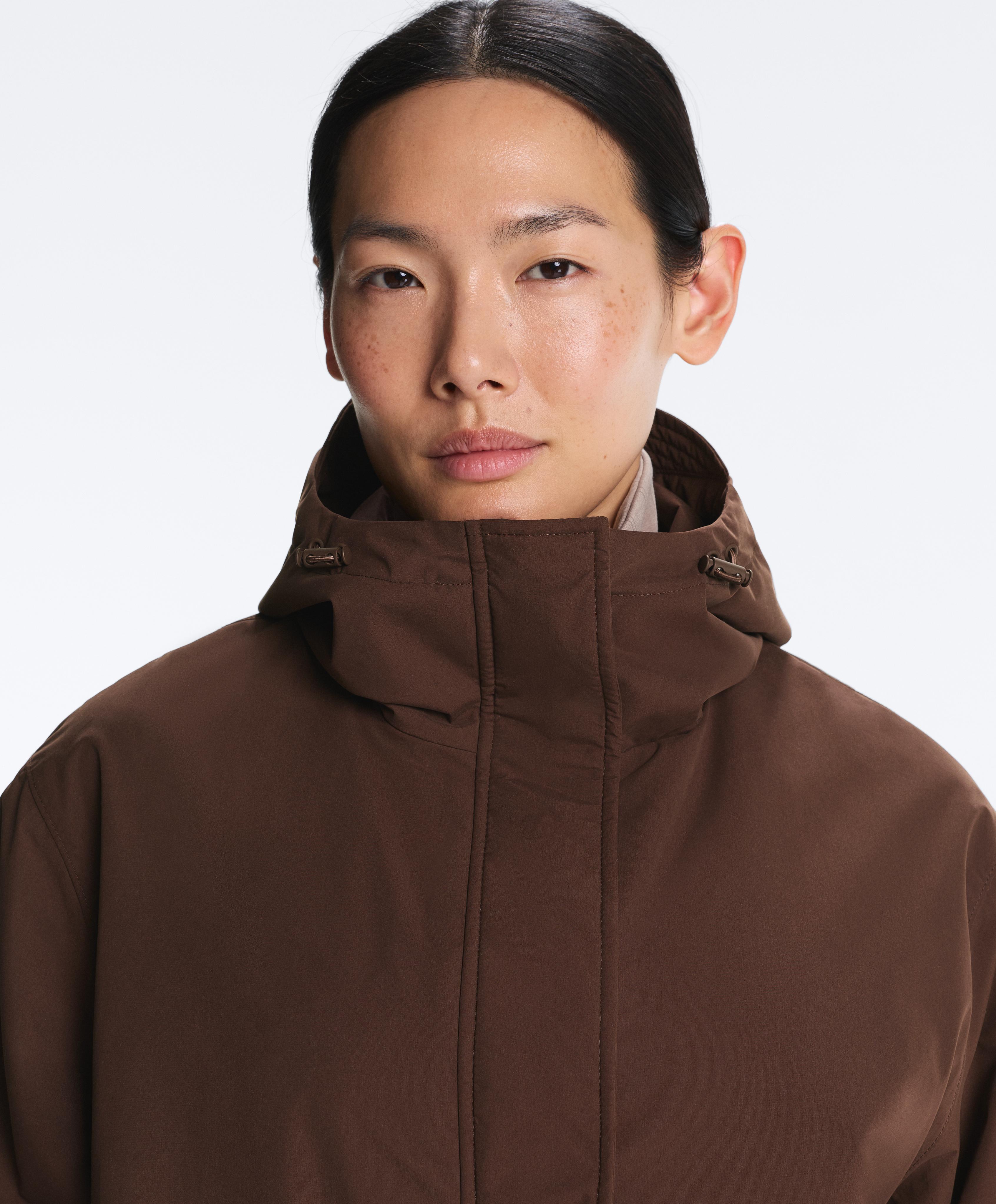 FELLEX® with AEROGEL 10k waterproof long padded jacket — BROWN