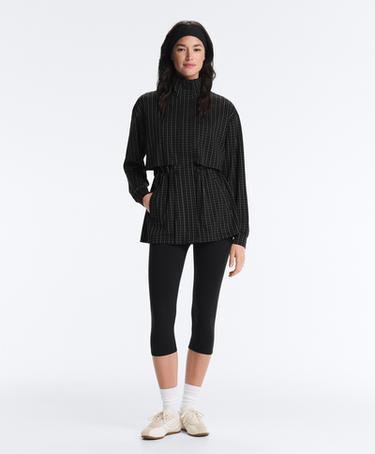 Long checked jacket — BLACK 2