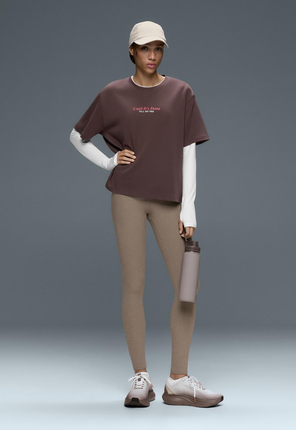 Boxy 100% cotton text t-shirt
