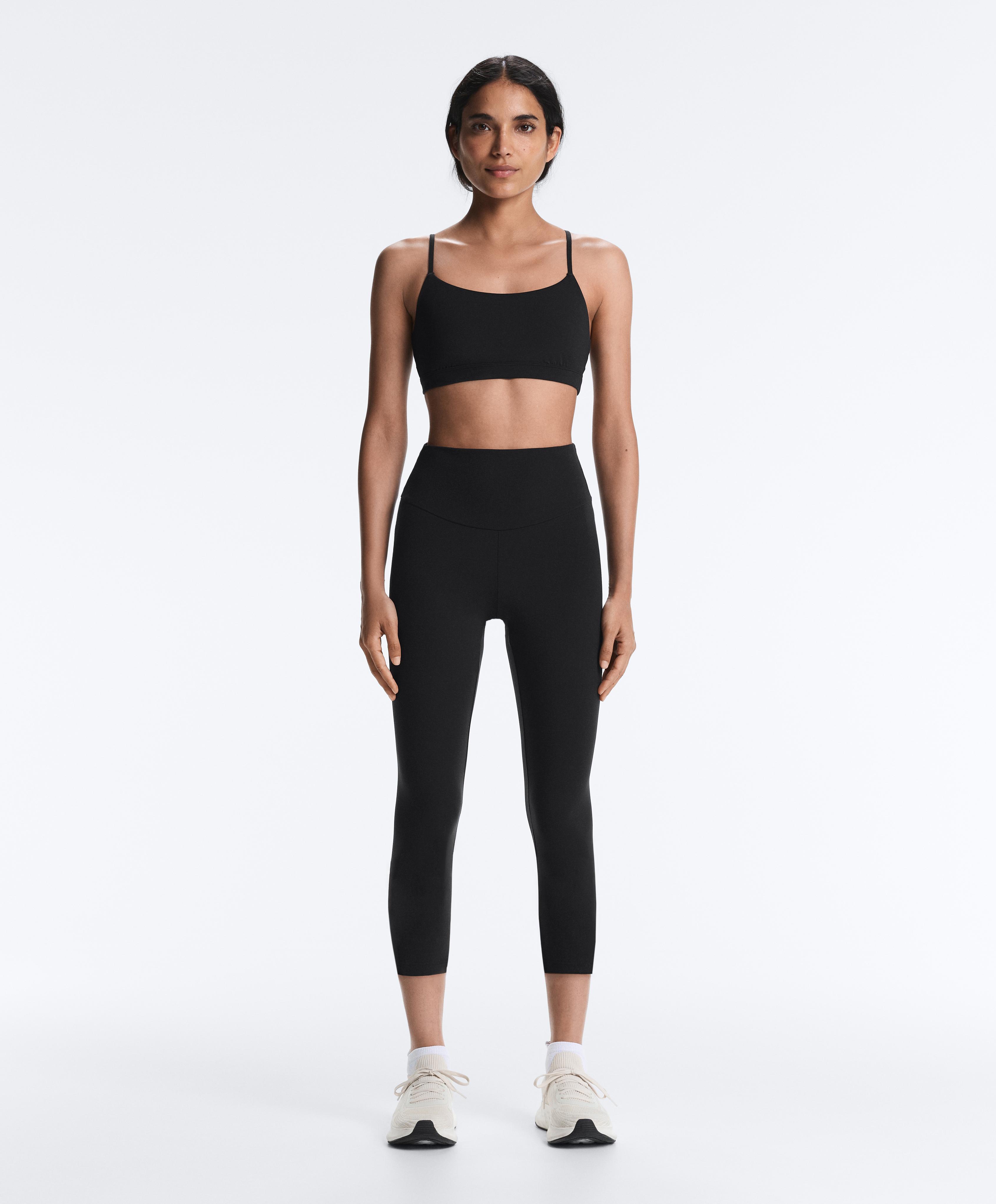 Comfortlux super-high-rise 50cm capri leggings — BLACK