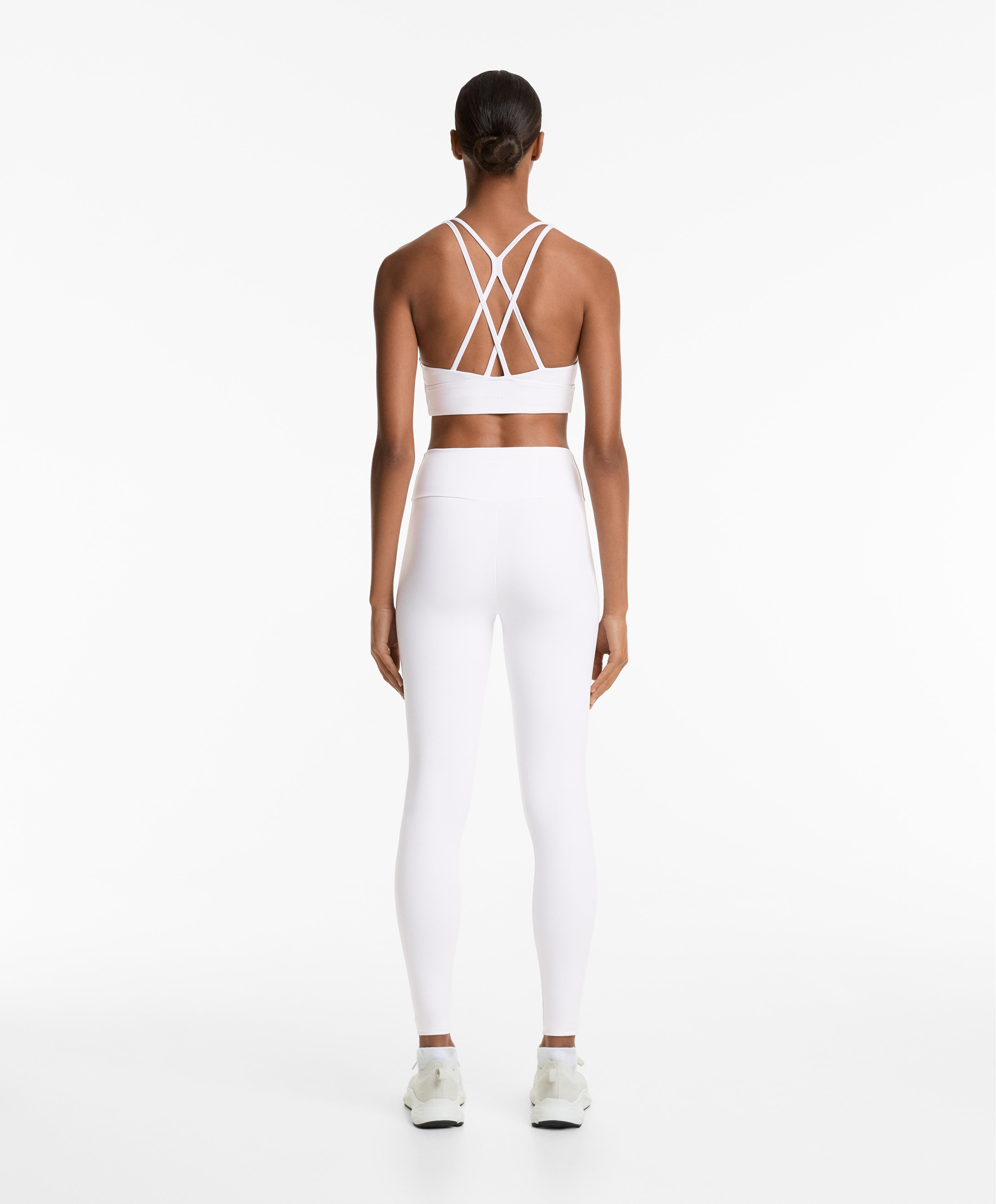 Medium-support Comfortlux sports bra with cups — WHITE 