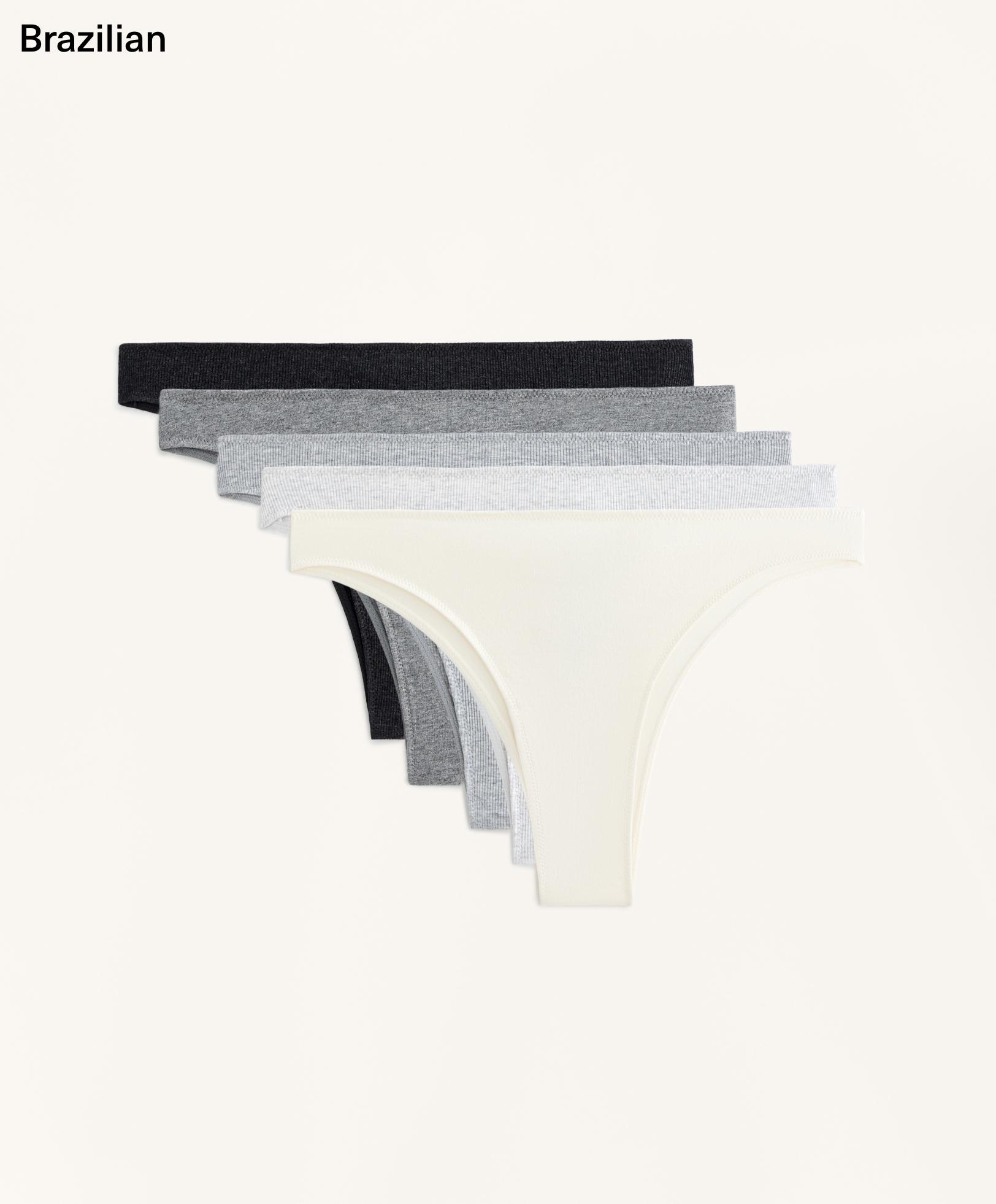 5 rib cotton blend Brazilian briefs 5 rib cotton blend Brazilian briefs