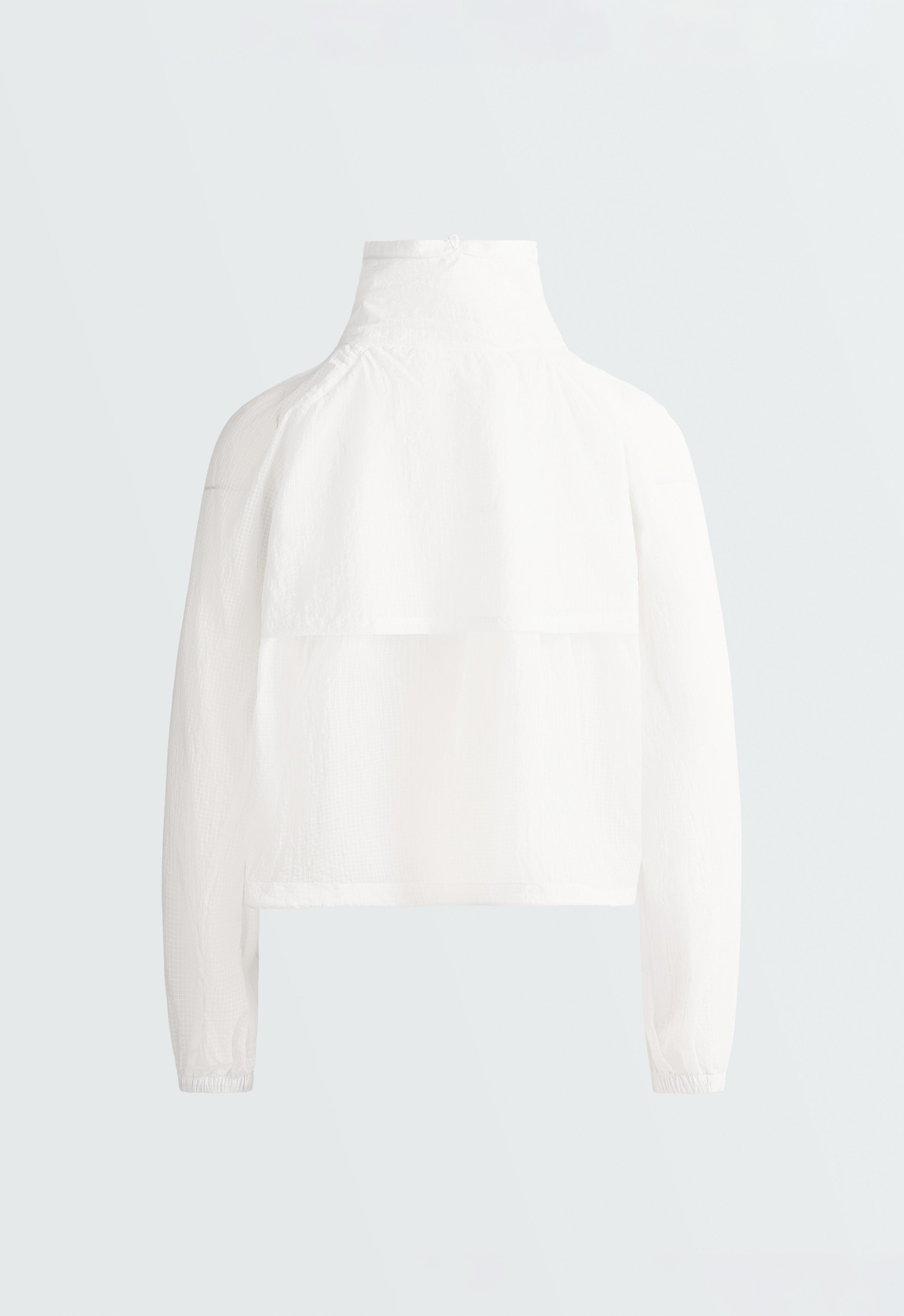 Check track jacket — WHITE 