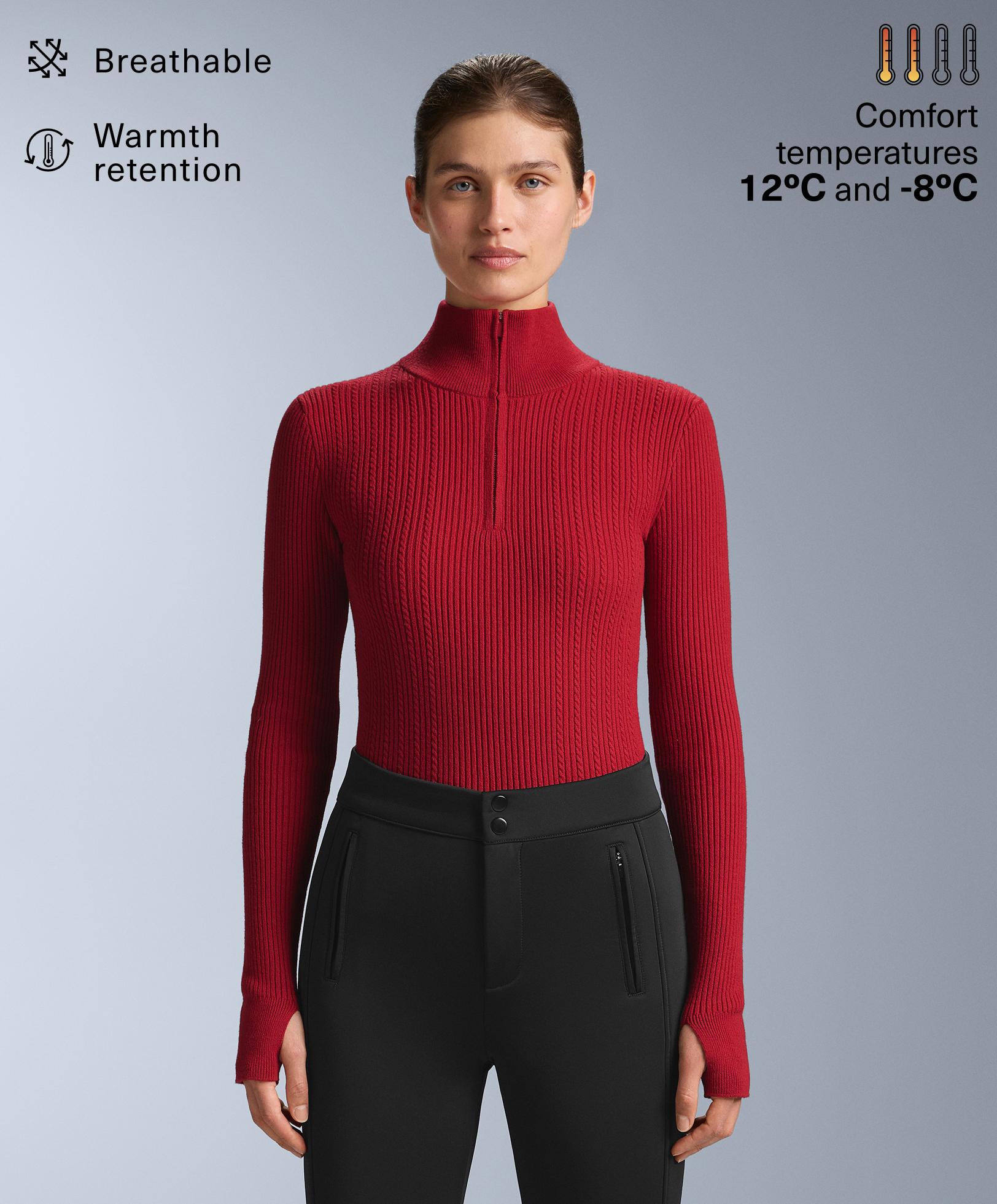 Cable knit thermal base layer T-shirt Cable knit thermal base layer T-shirt