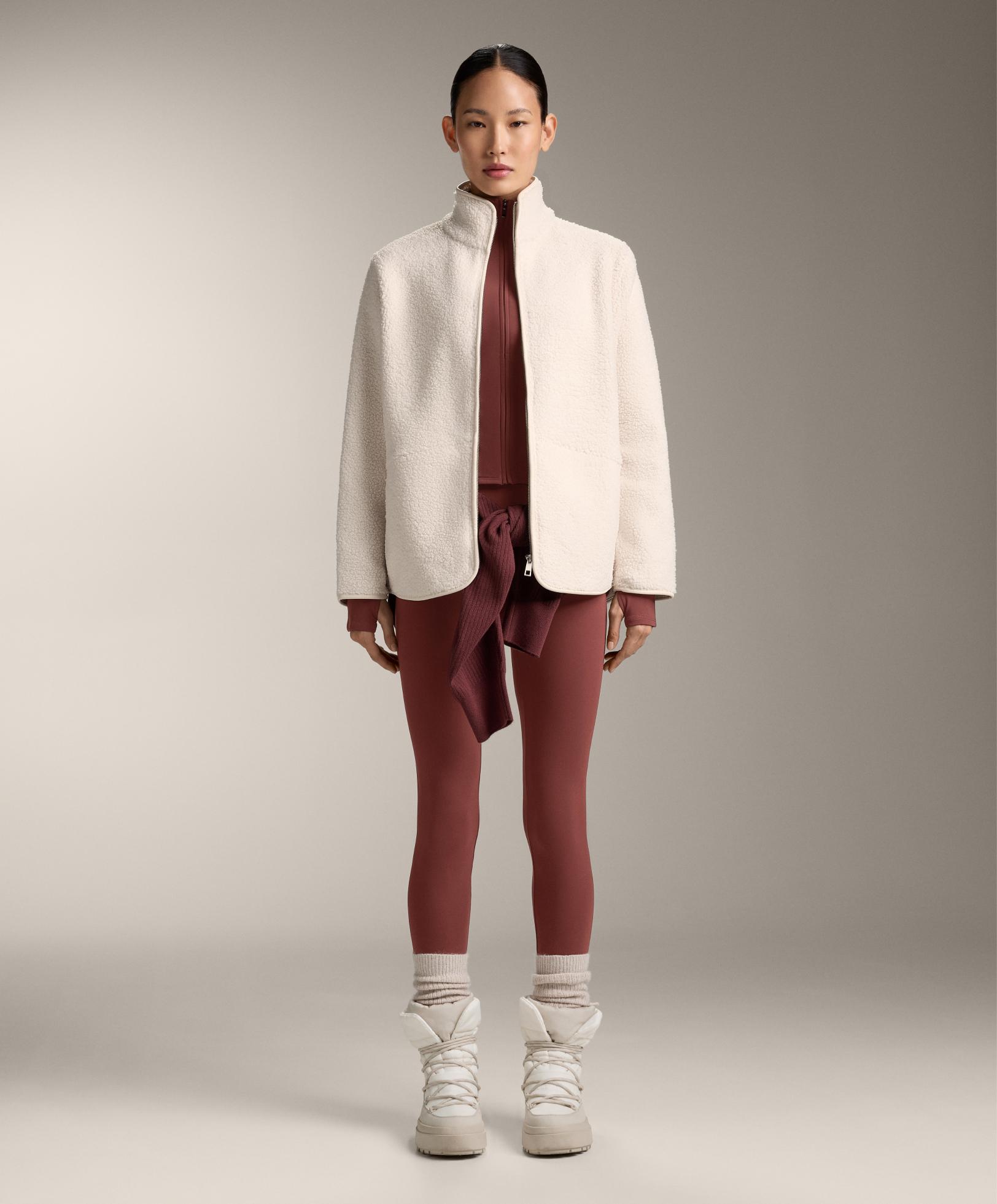 Comfortlux high-waisted ankle-length leggings — MAHOGANY