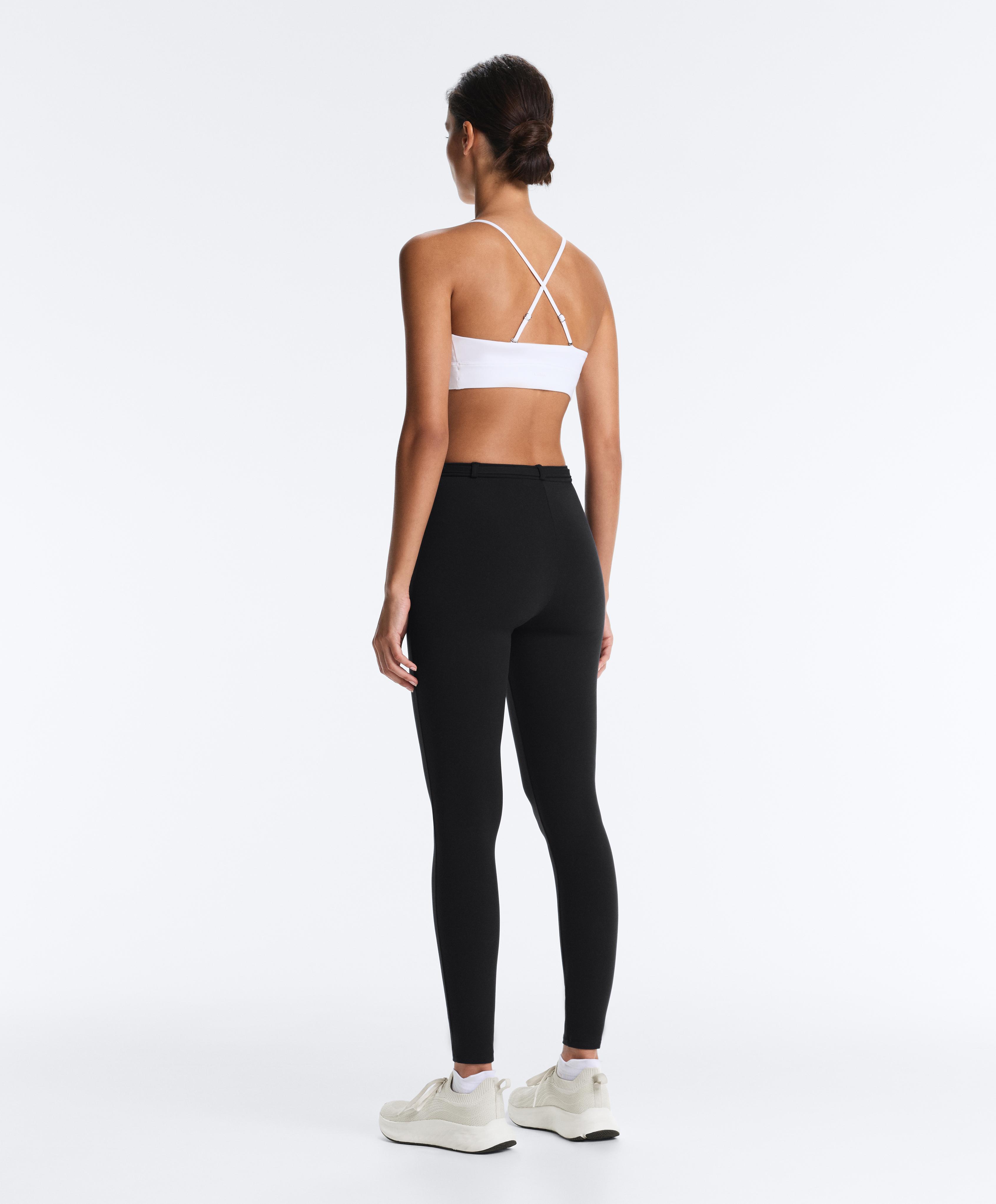Comfortlux low-support triangle sports bra — WHITE 