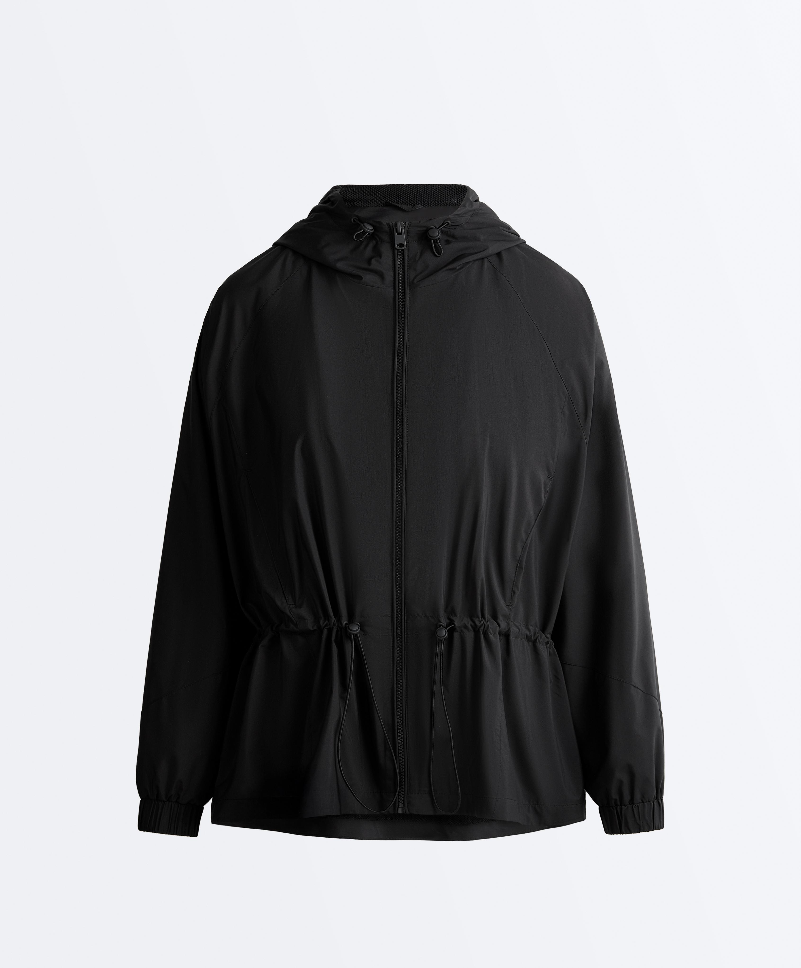 Water-repellent jacket — BLACK