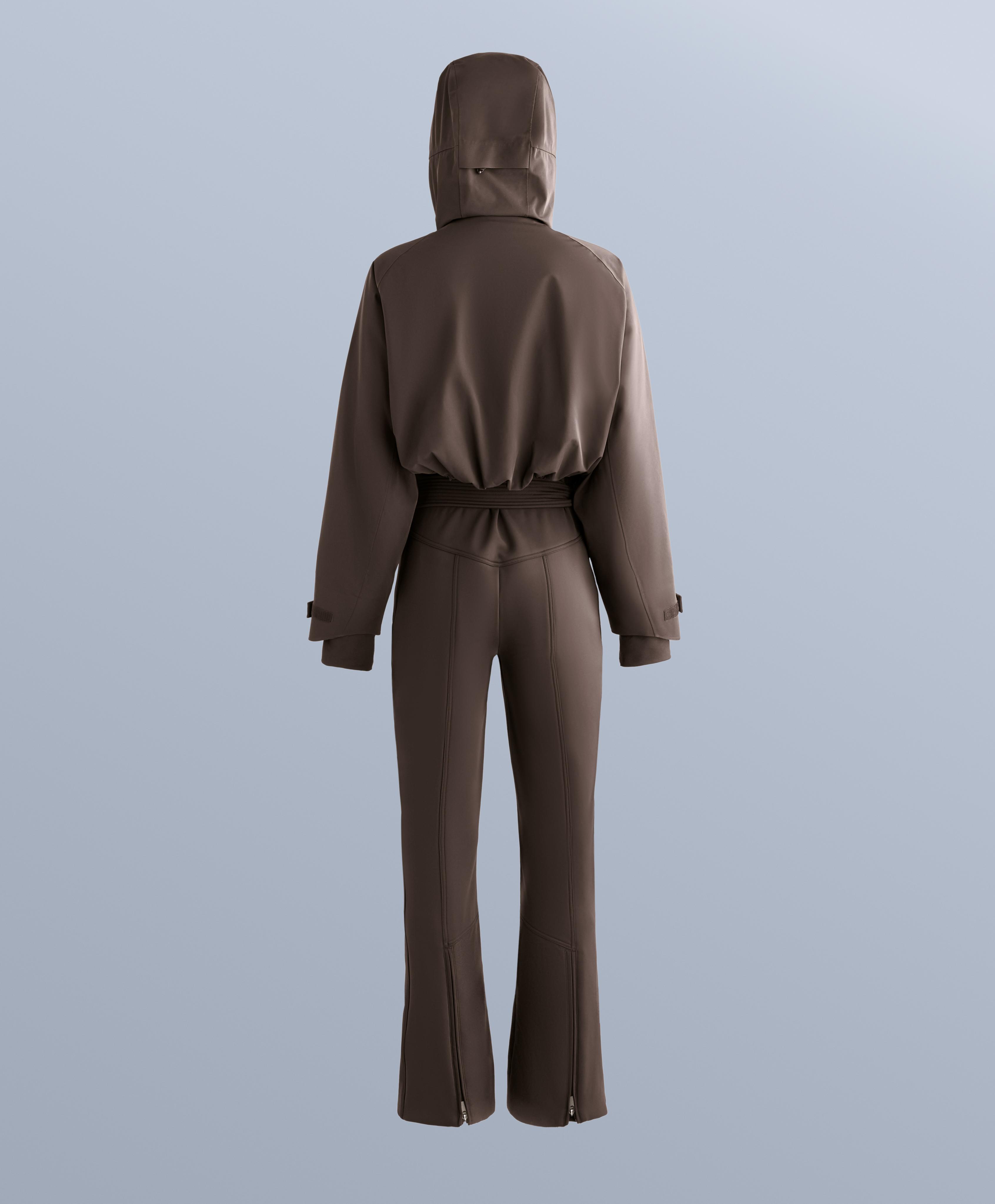 Primaloft® SKI water-resistant performance jumpsuit — DARK BROWN