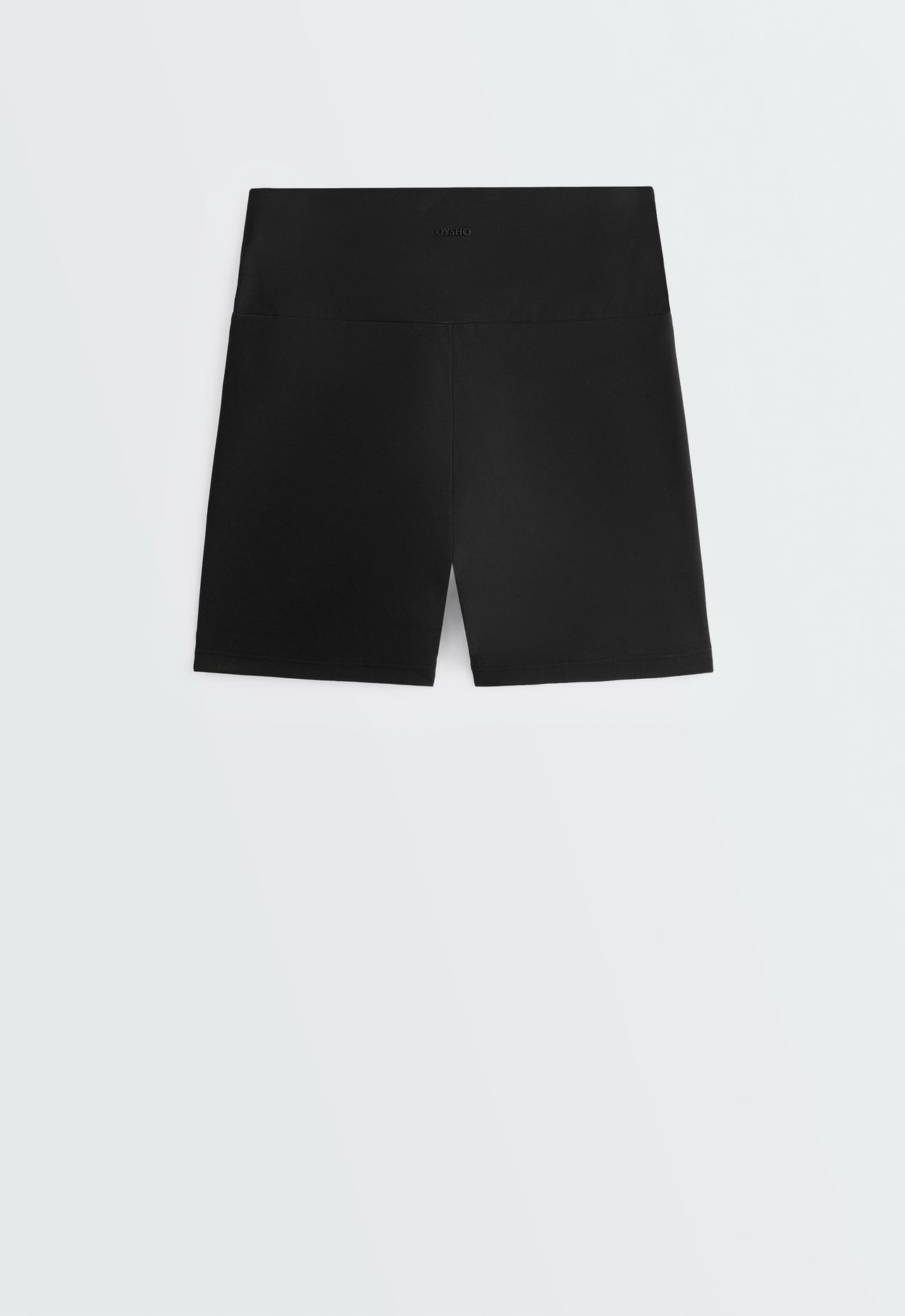 Hot pants high rise Comfortlux 10 cm — BLACK