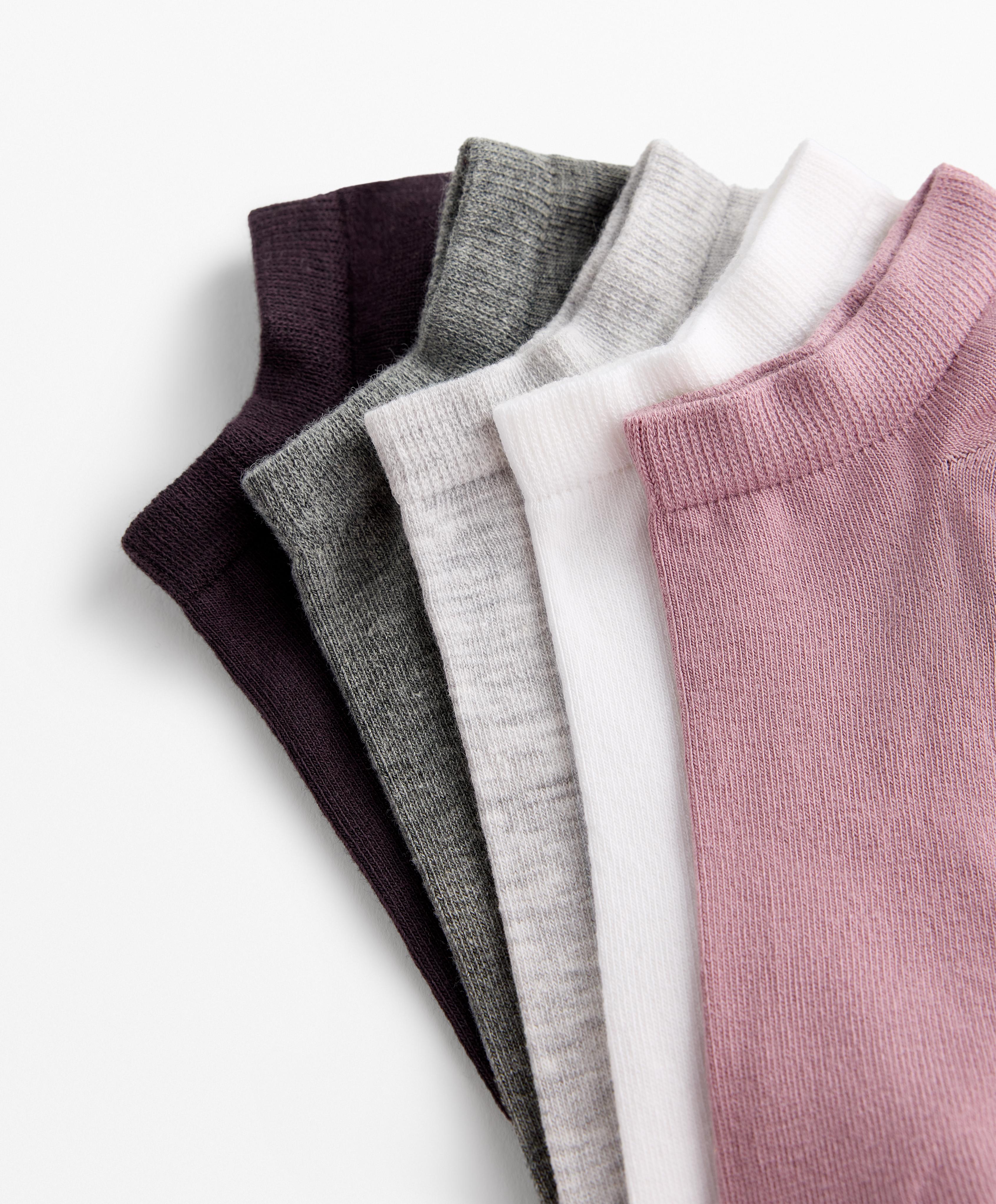 5 paires de chaussettes sneaker en mélange de coton