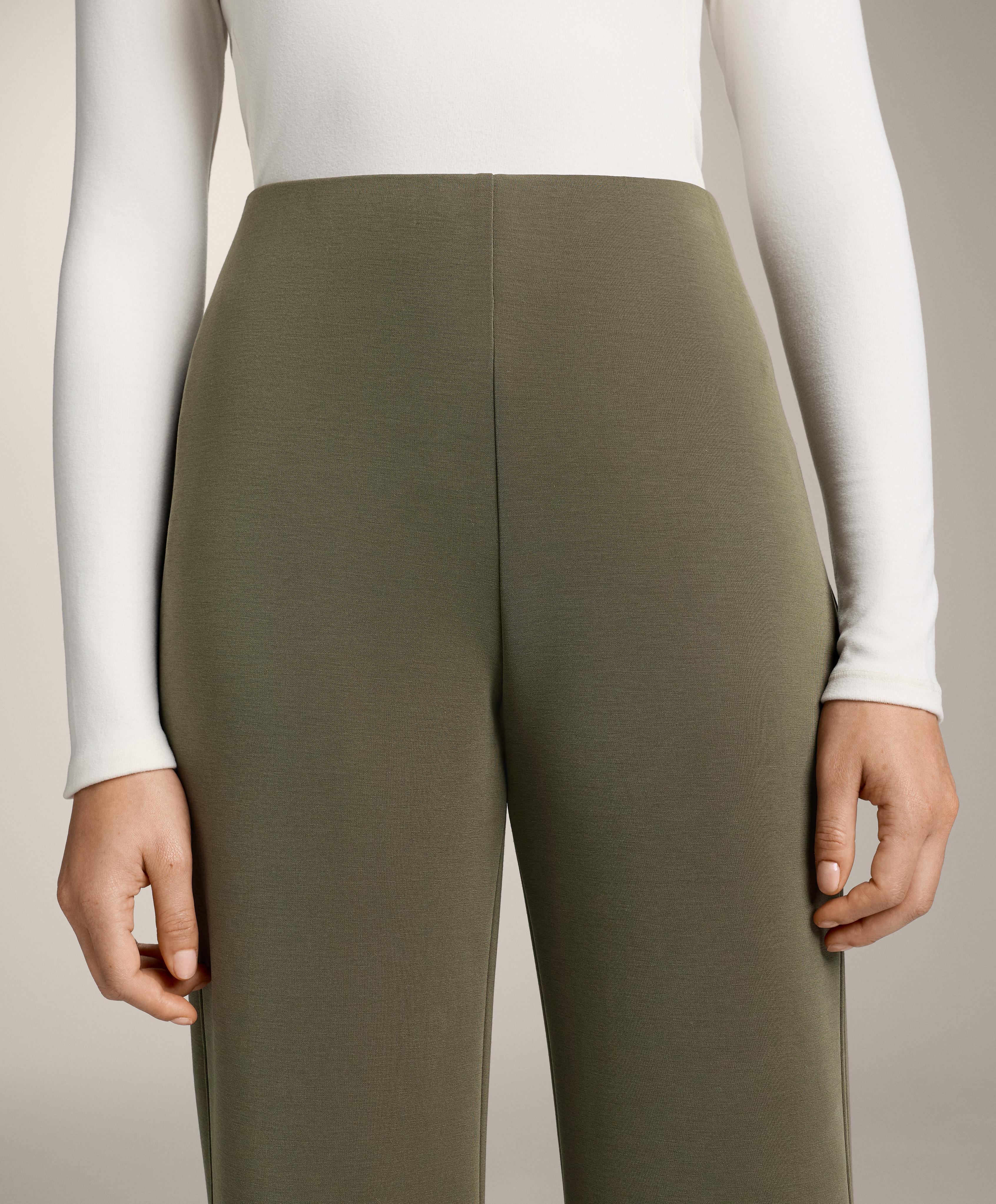 Pantalon super high rise flare avec modal brossé Pantalon super high rise flare avec modal brossé