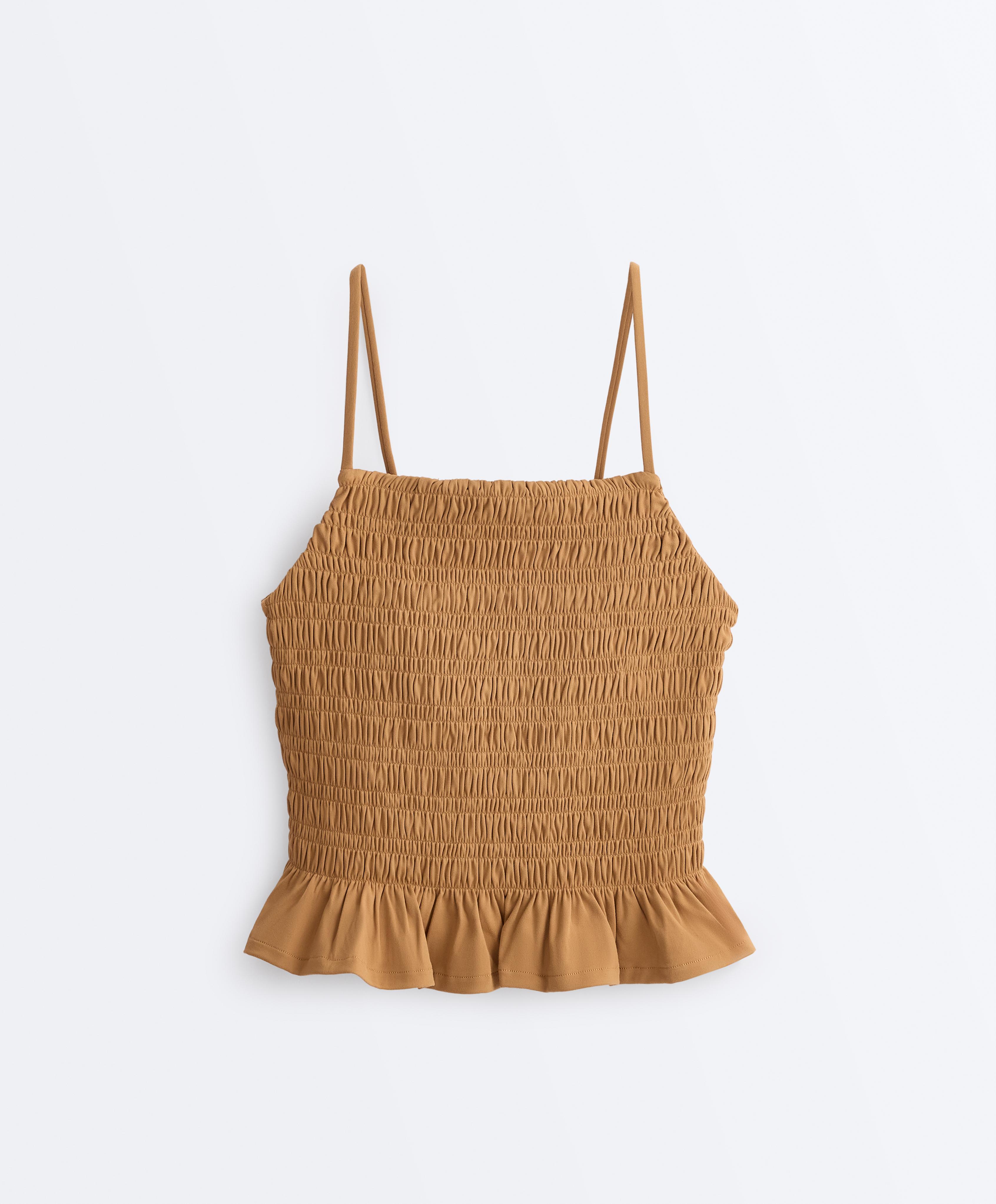 Comfortlux smock tank top — MUSTARD
