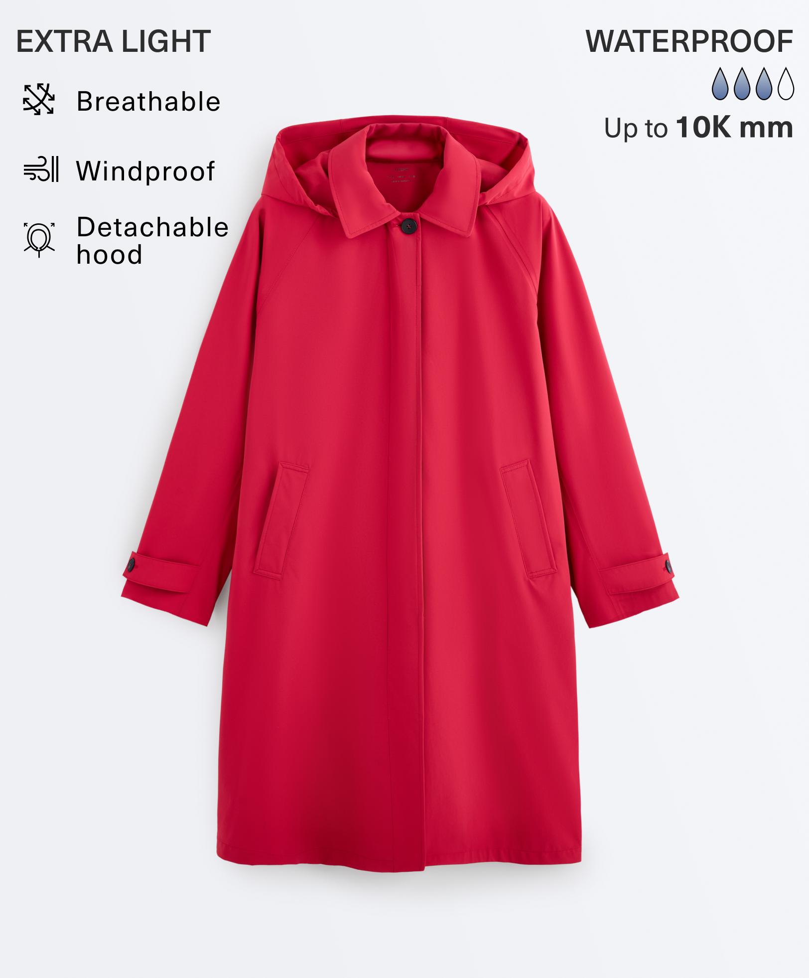 Midi extra lightweight 10k waterproof jacket — RED