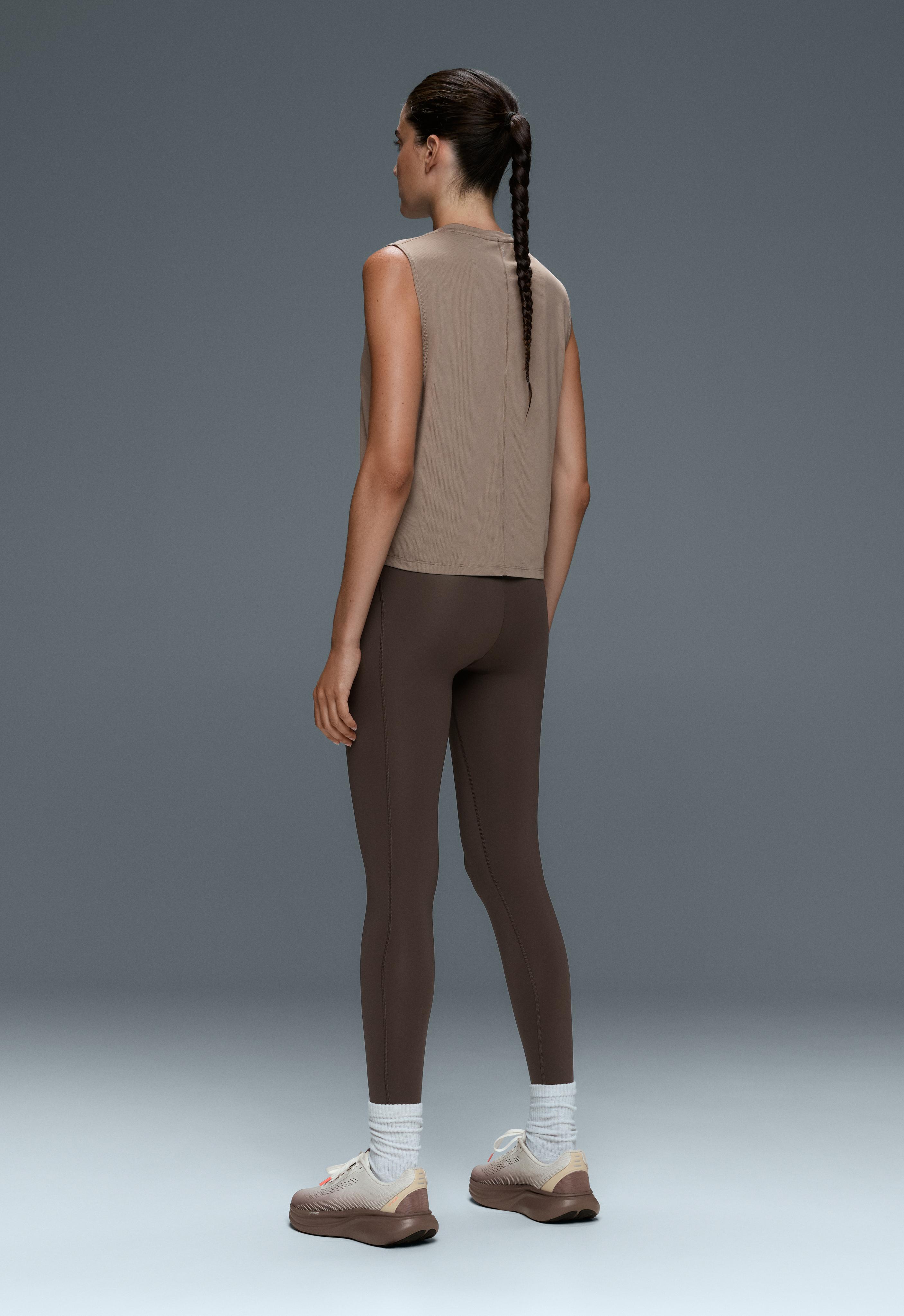 Technical Sleeveless T-shirt — MINK GREY