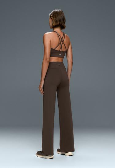 High-rise Comfortlux straight-leg trousers — BROWN 6