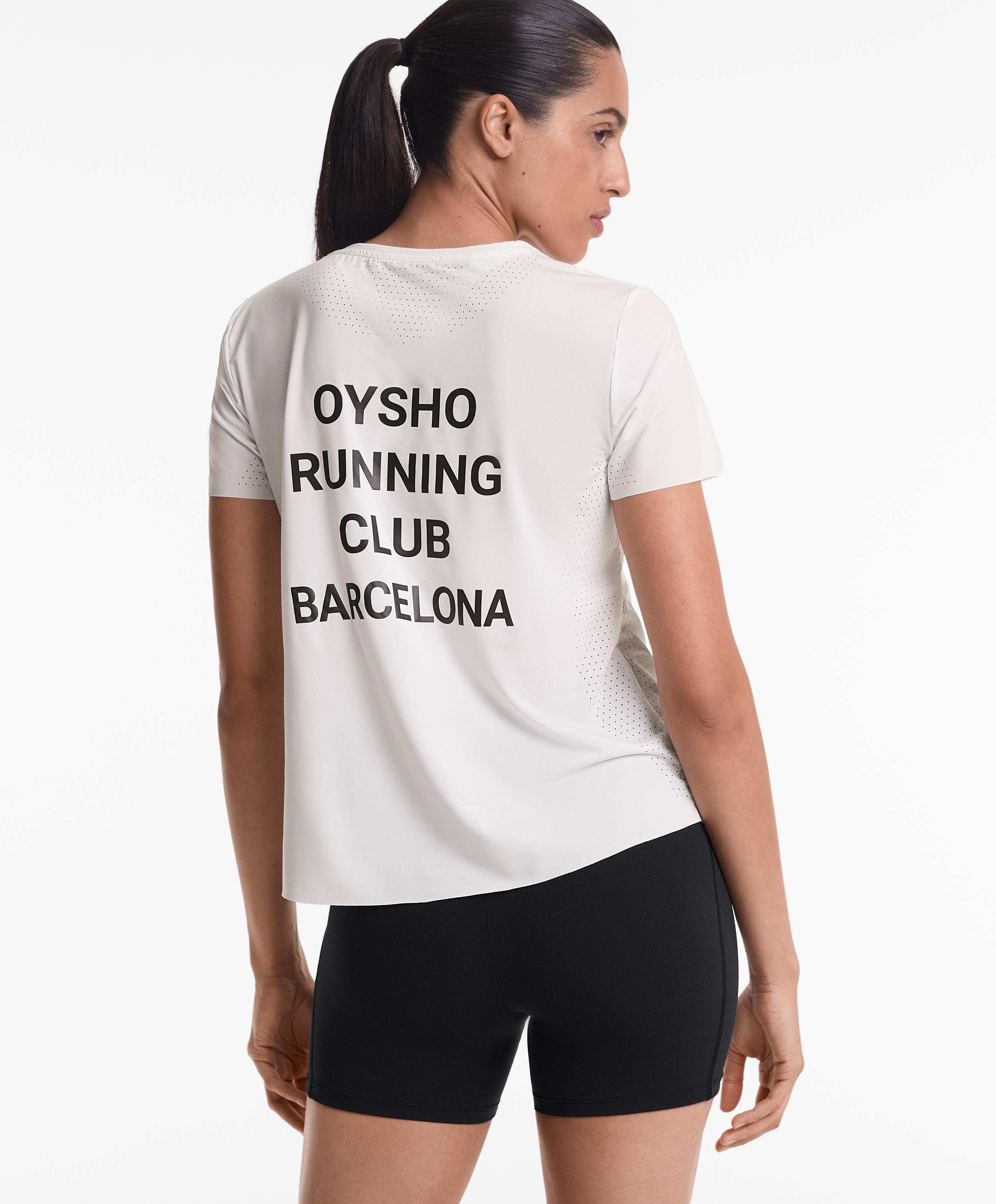 T-shirt justa técnica de manga curta Running Club Barcelona T-shirt justa técnica de manga curta Running Club Barcelona