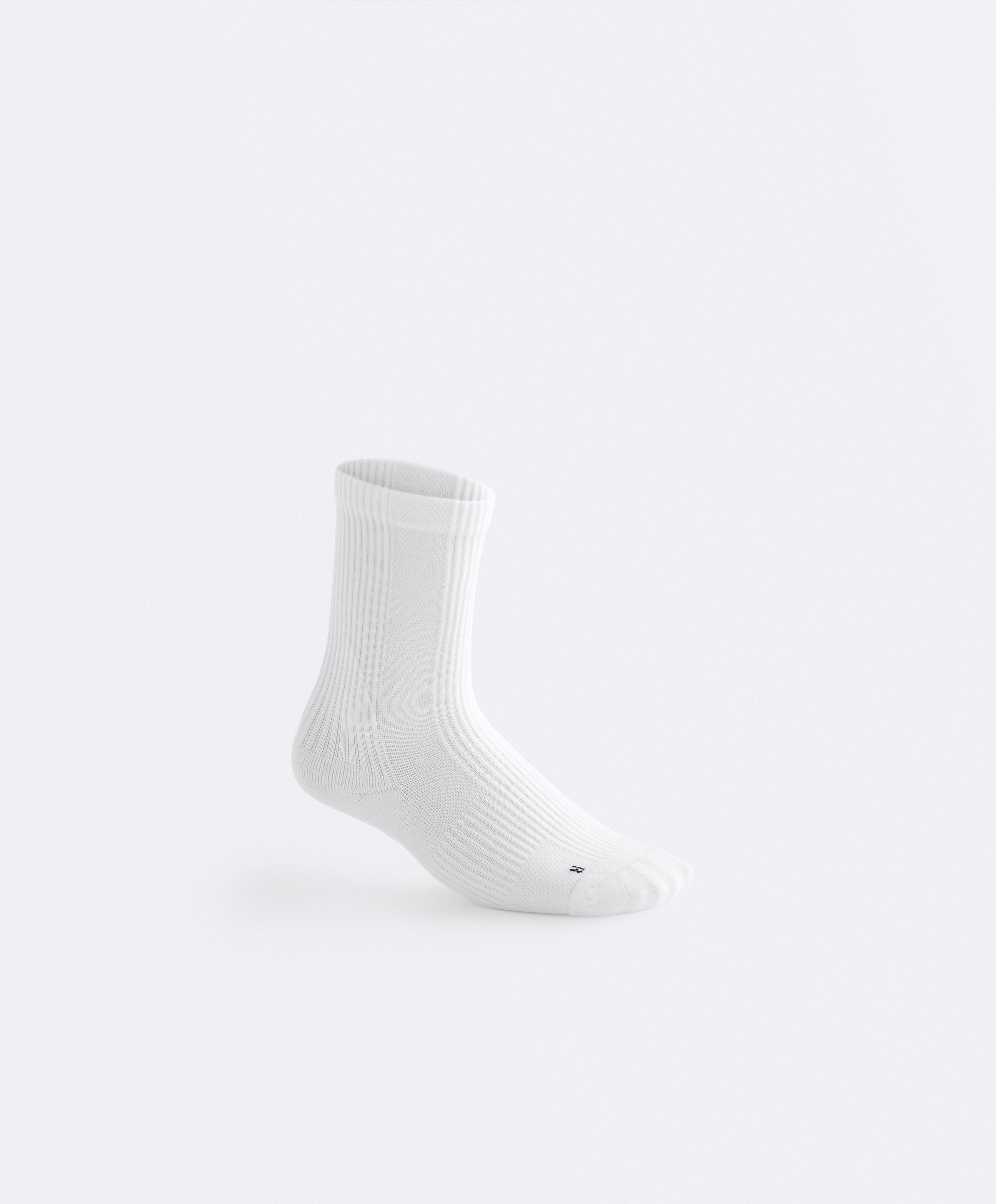 3 pairs of classic polyamide sports socks — WHITE